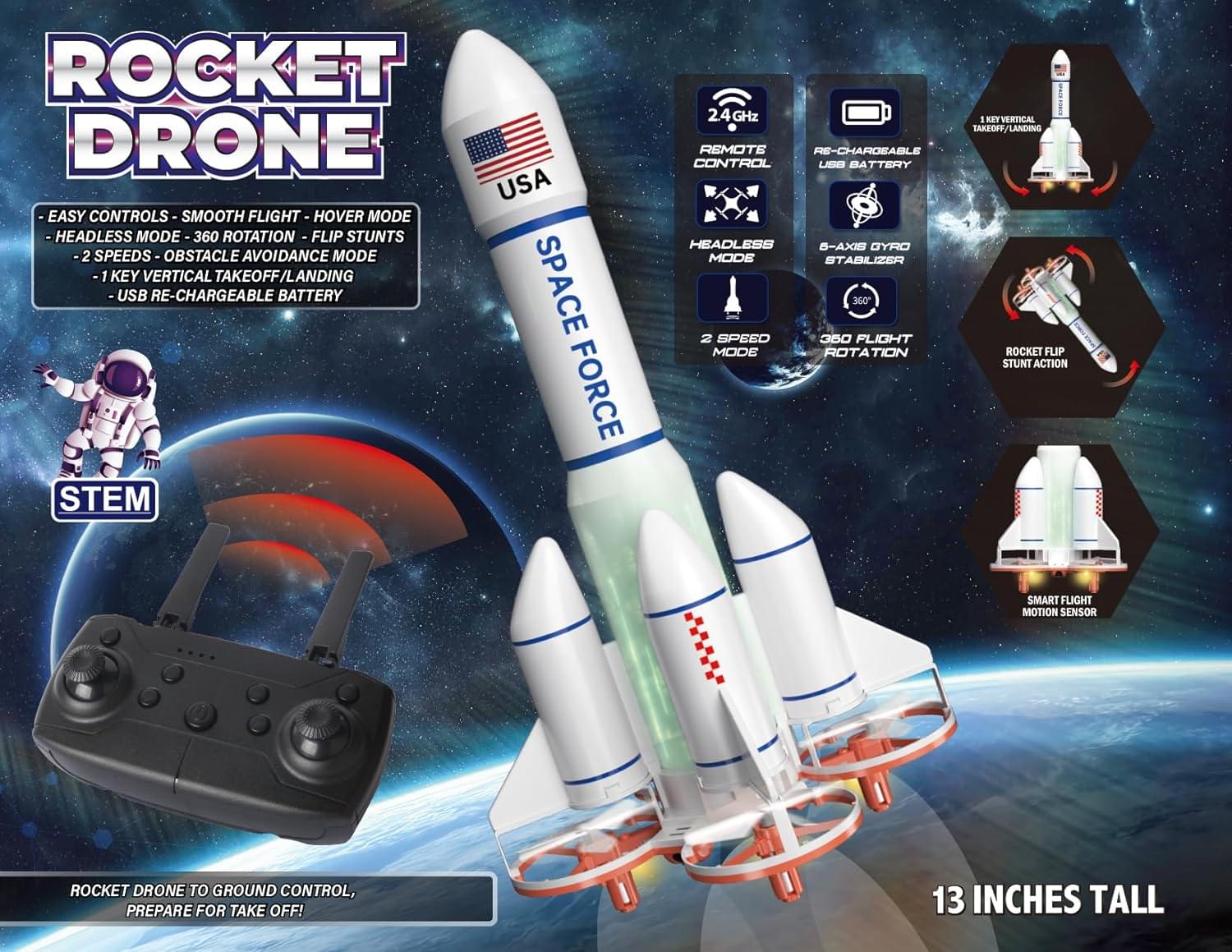 Space Force R/C Rocket Drone