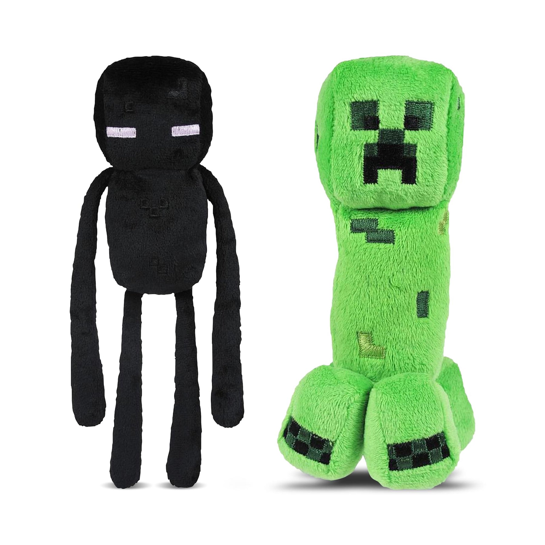 Minecraft 7" Plush Enderman & Creeper Set Of 2