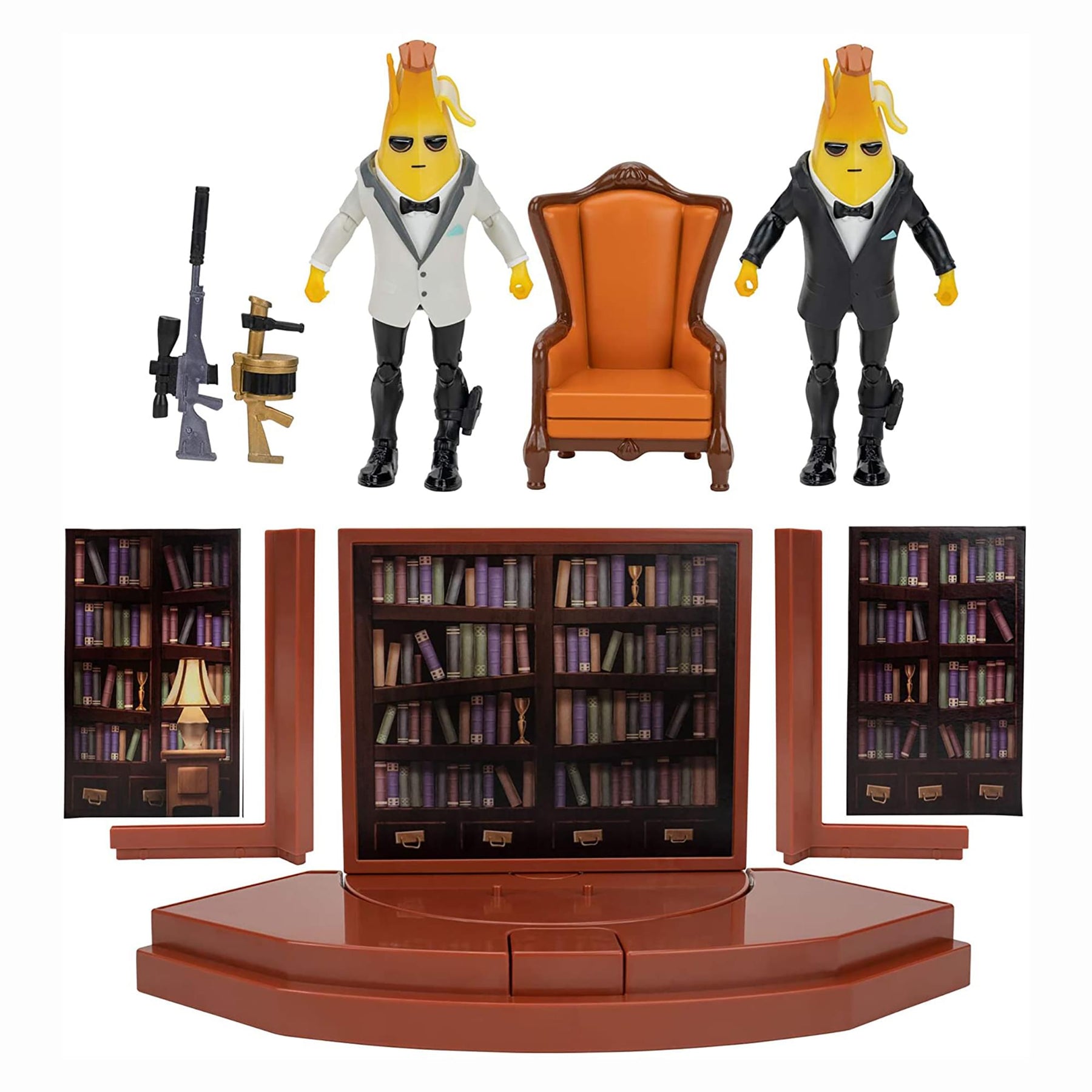 Fortnite Agent's Room Playset with Agent Peely Figures