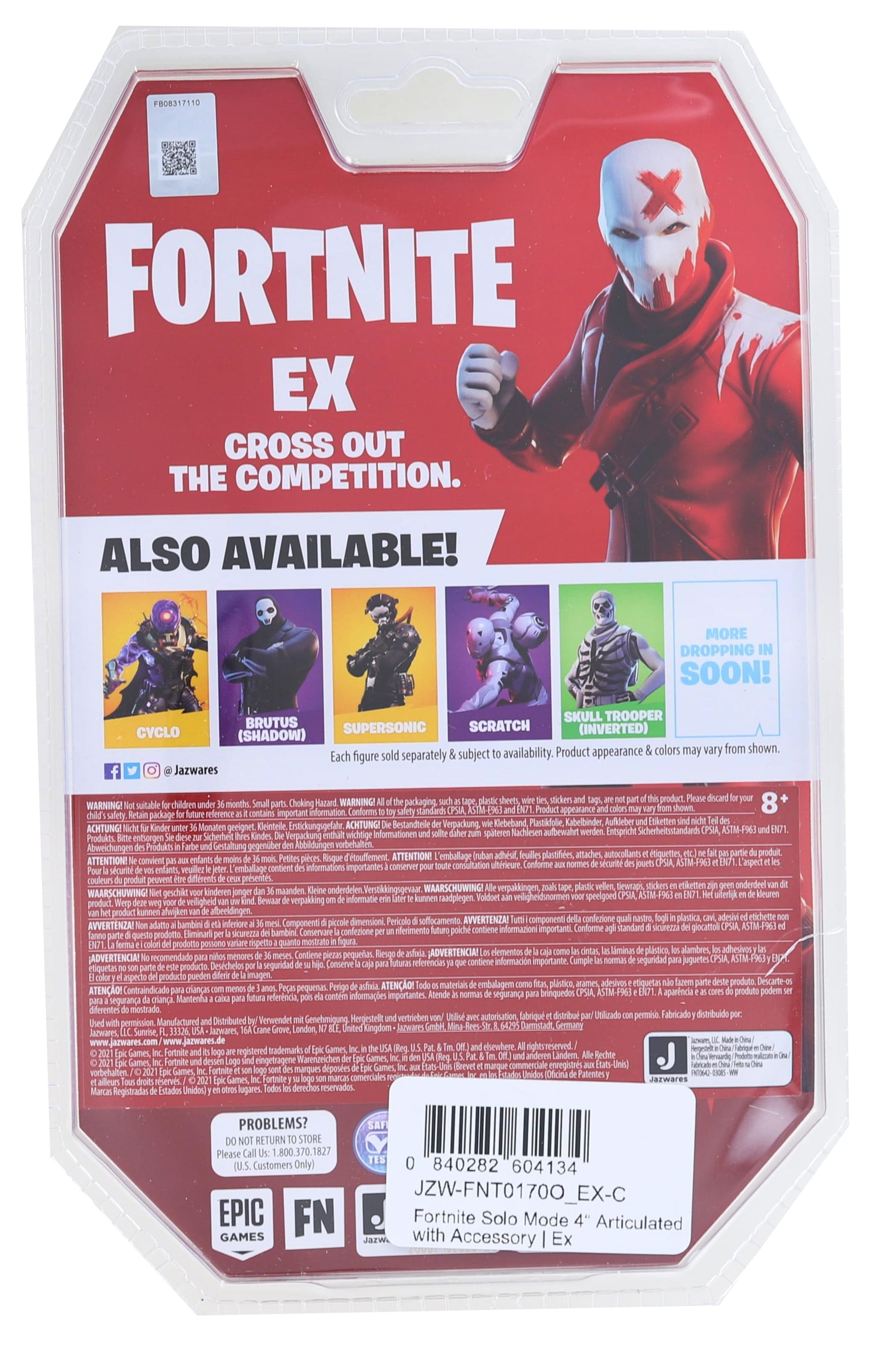 Fortnite Solo Mode 4 Inch Action Figure | Ex