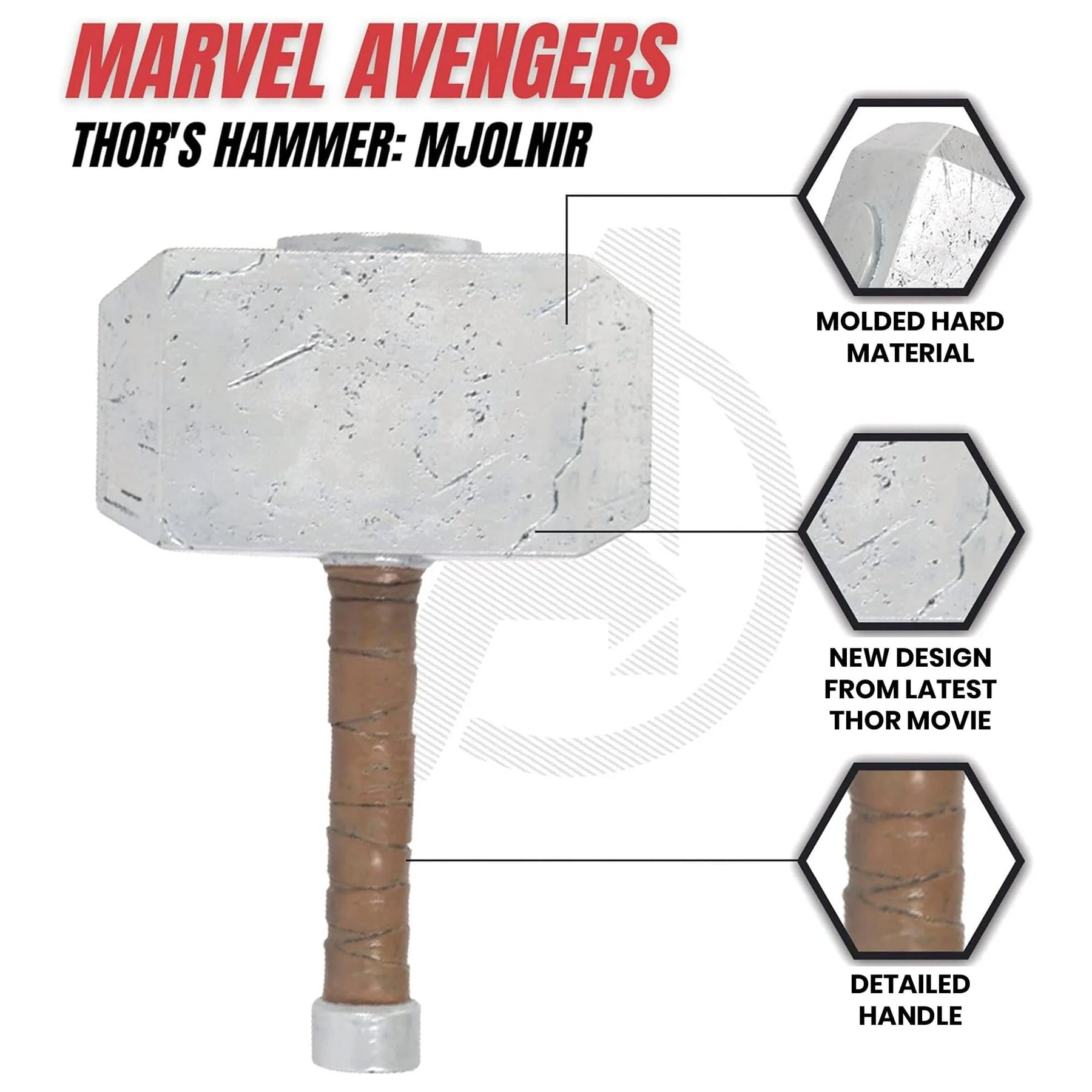 Marvel Thor Mjolnir Hammer Costume Accessory