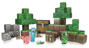 Minecraft Papercraft Overworld Deluxe Pack Build Set