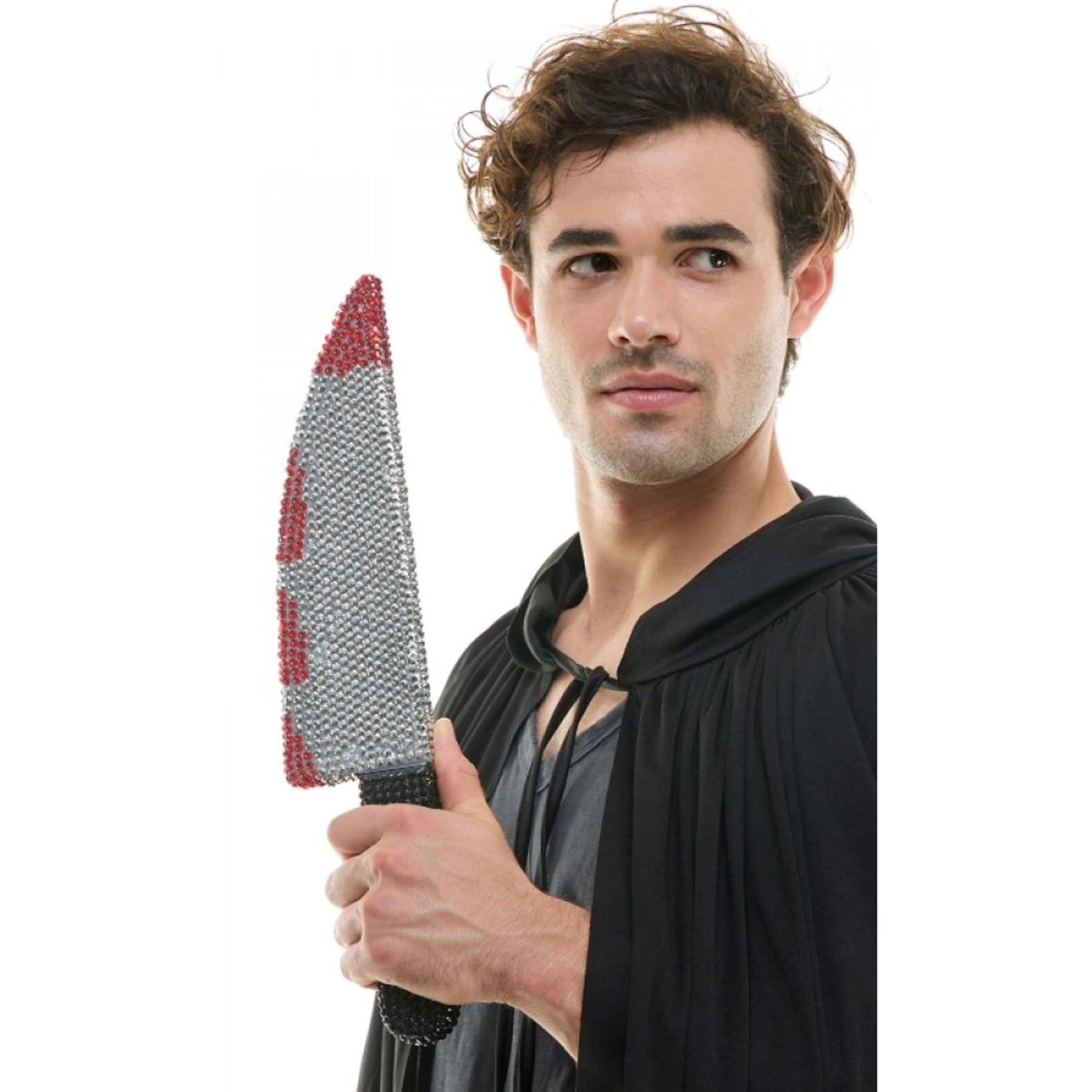 Bedazzled Rhinestone Bloody Butcher Knife Adult Costume Accessory