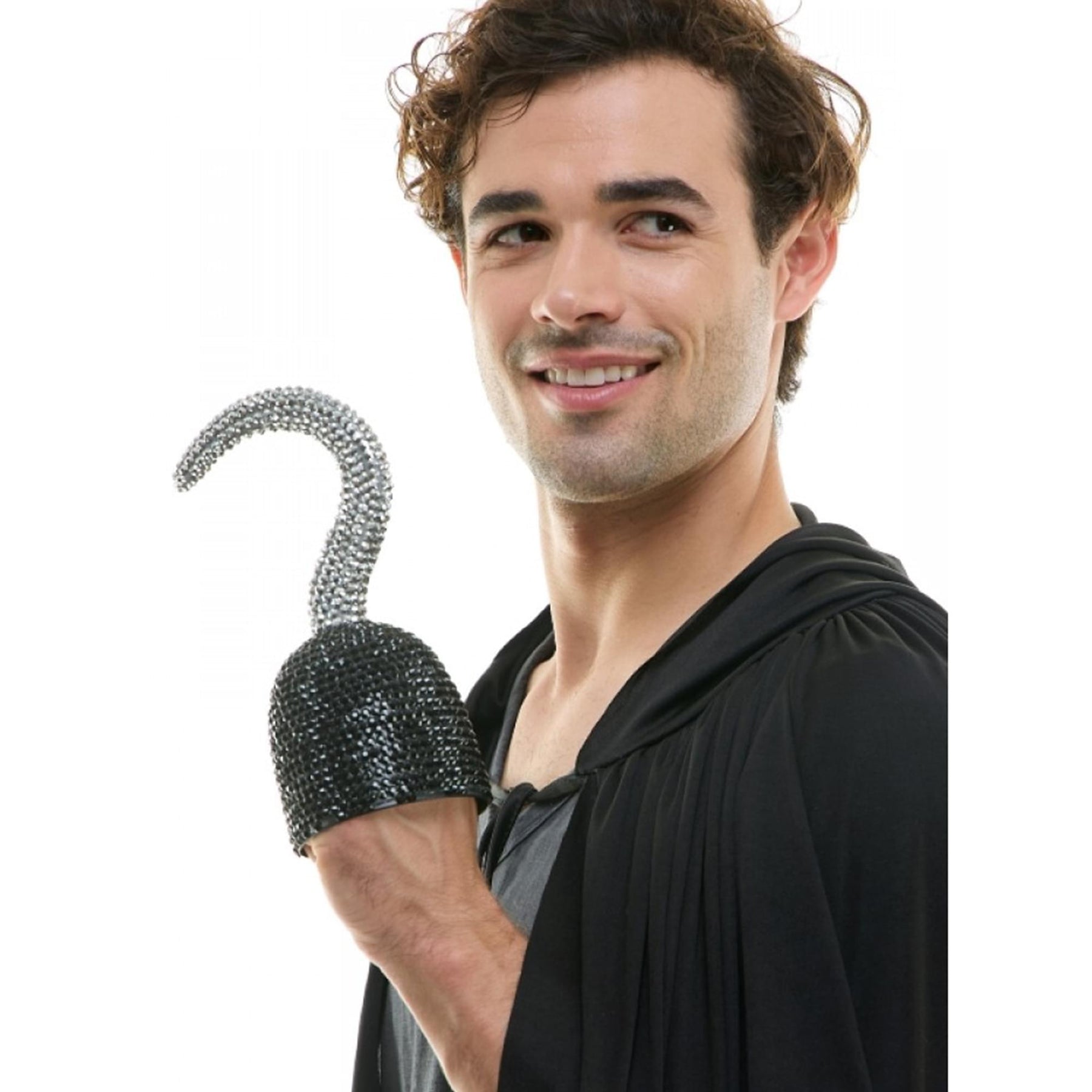 Bedazzled Rhinestone Pirate Hook Adult Costume Accessory