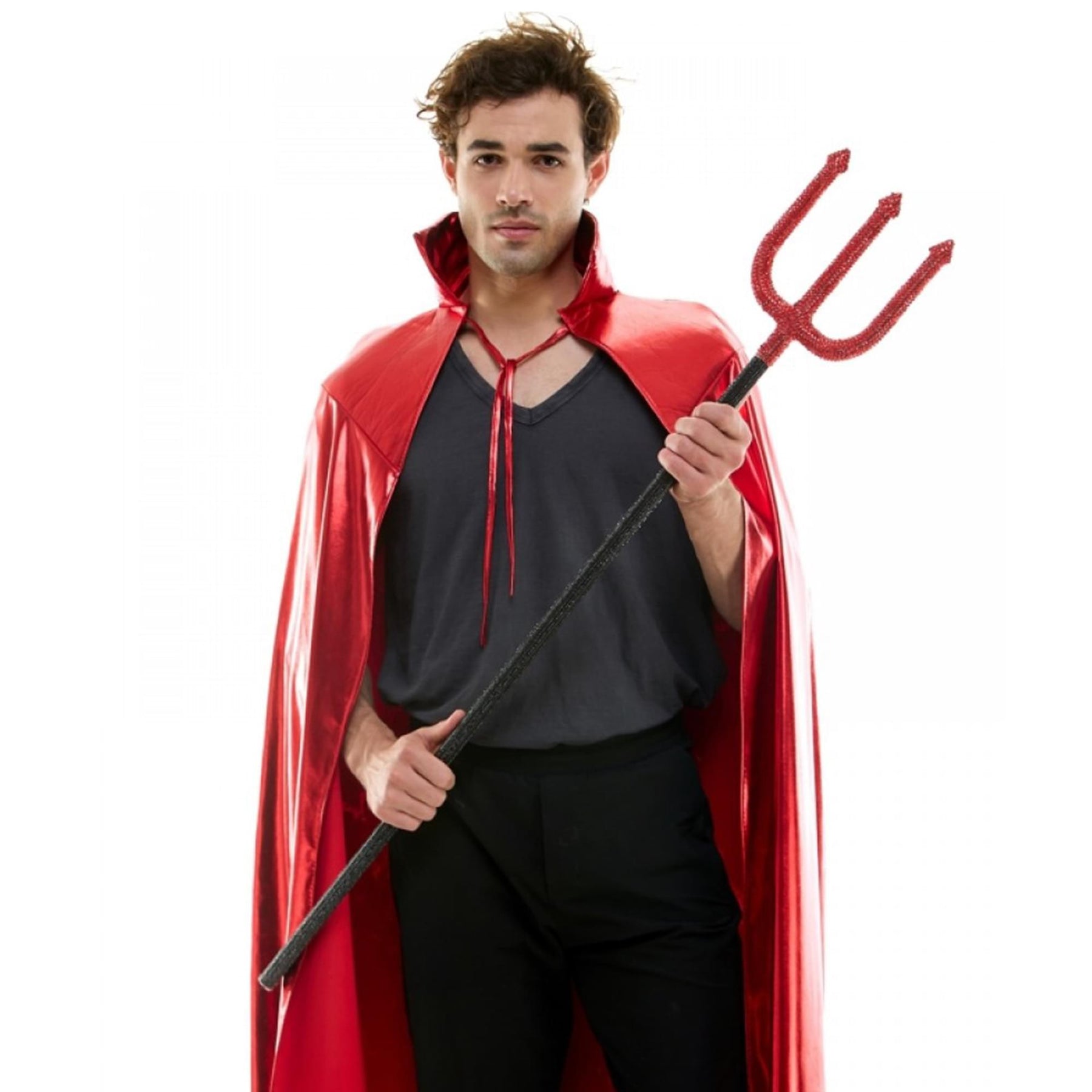 Bedazzled Rhinestone Devil Pitchfork Adult Costume Accessory