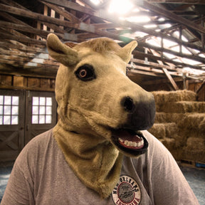 Over-The-Head Moving-Mouth Horse Costume Mask