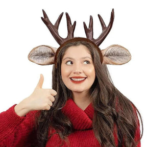 Deer Horn and Ear Adult Costume Headband