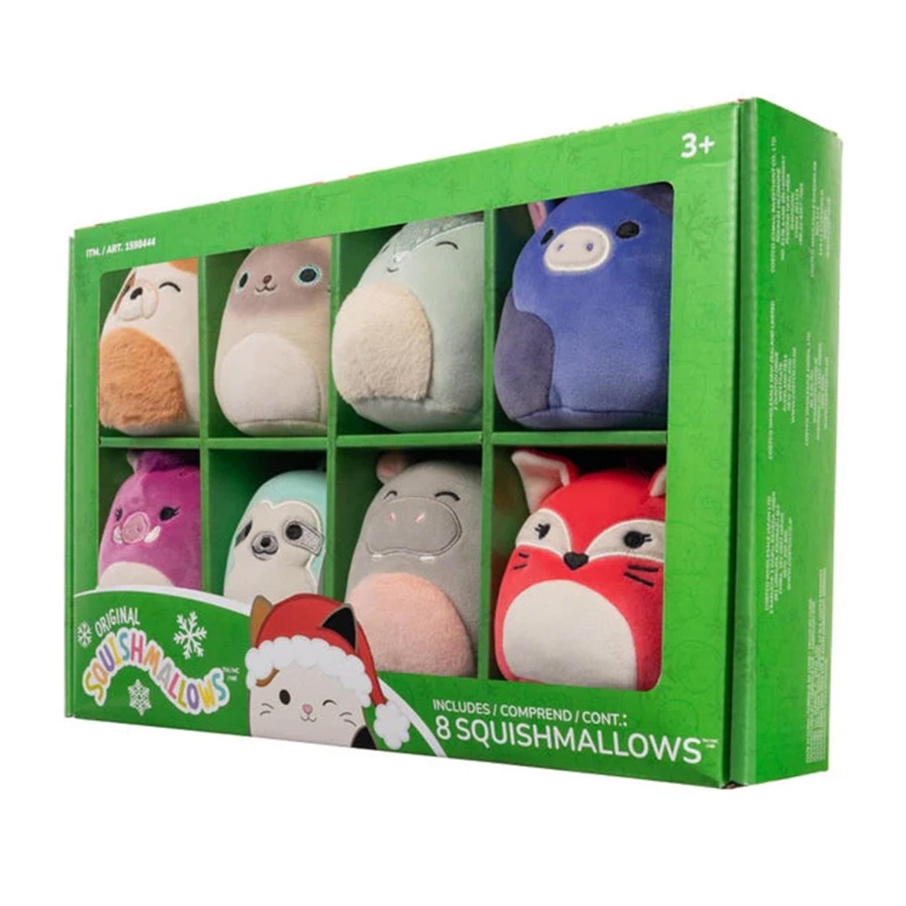 Squishmallow 4 Inch Plush Ornament 8 Pack | Animal