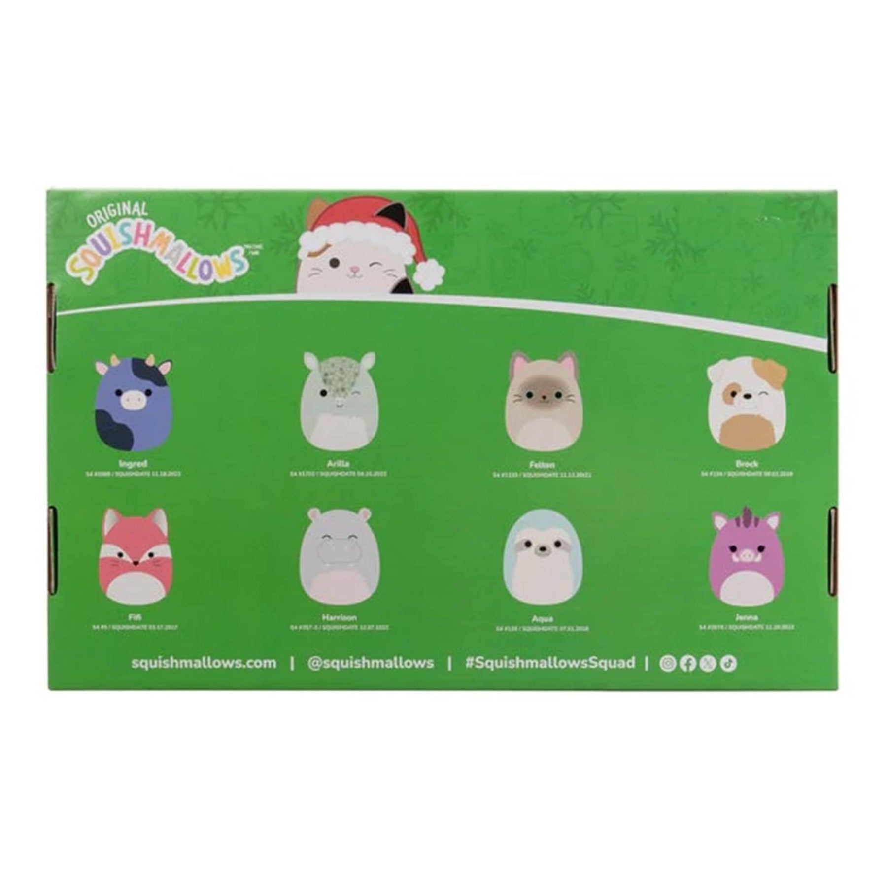 Squishmallow 4 Inch Plush Ornament 8 Pack | Animal