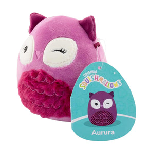 Squishmallow Cozy Squad 8 Inch Plush | Aurura the Pink Owl