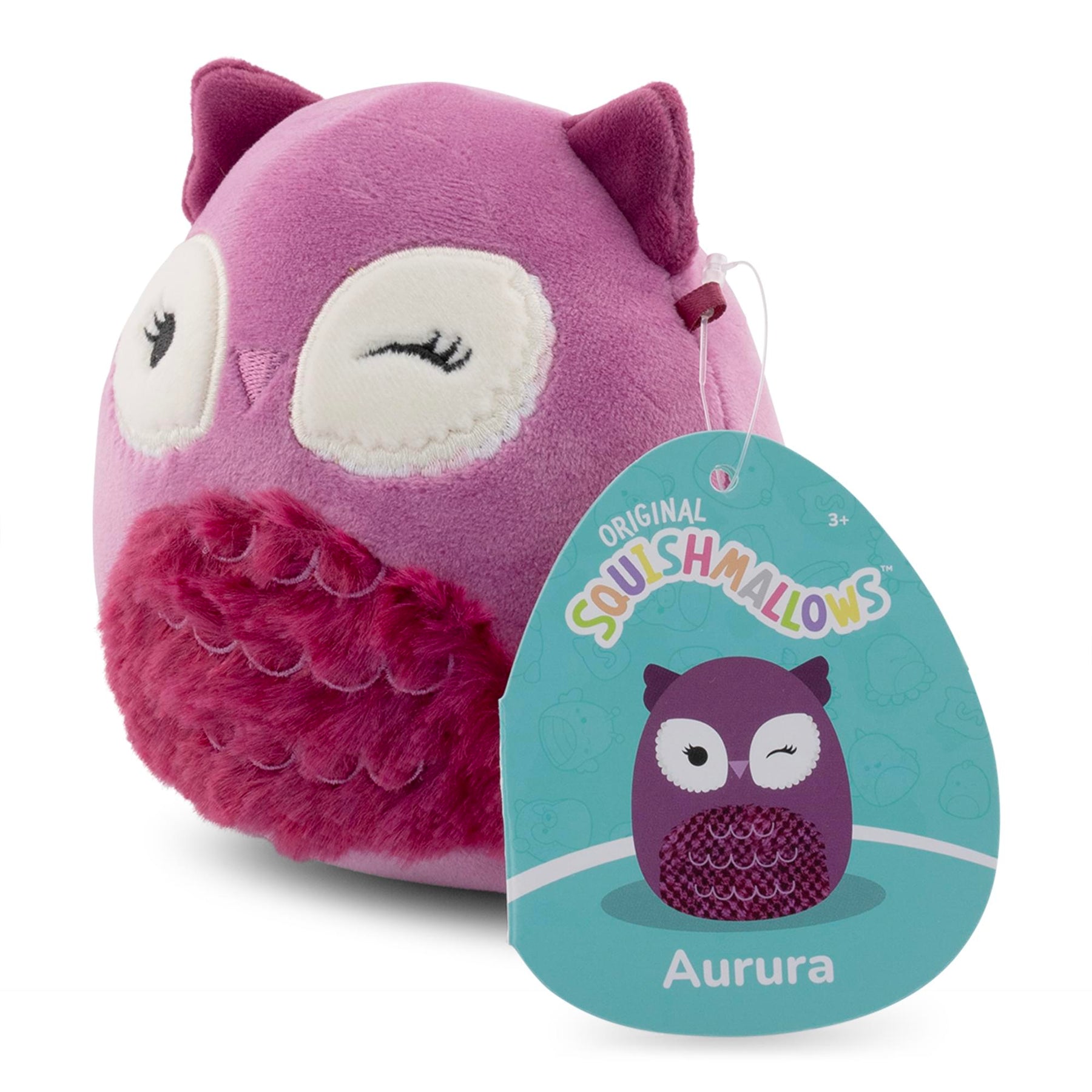 Squishmallow 4 Inch Vee the Owl Christmas Plush Ornament - Owl