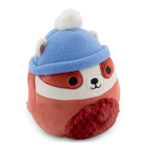 Squishmallows Cozy Squad 5 Inch Plush | Florian The Badger With Hat