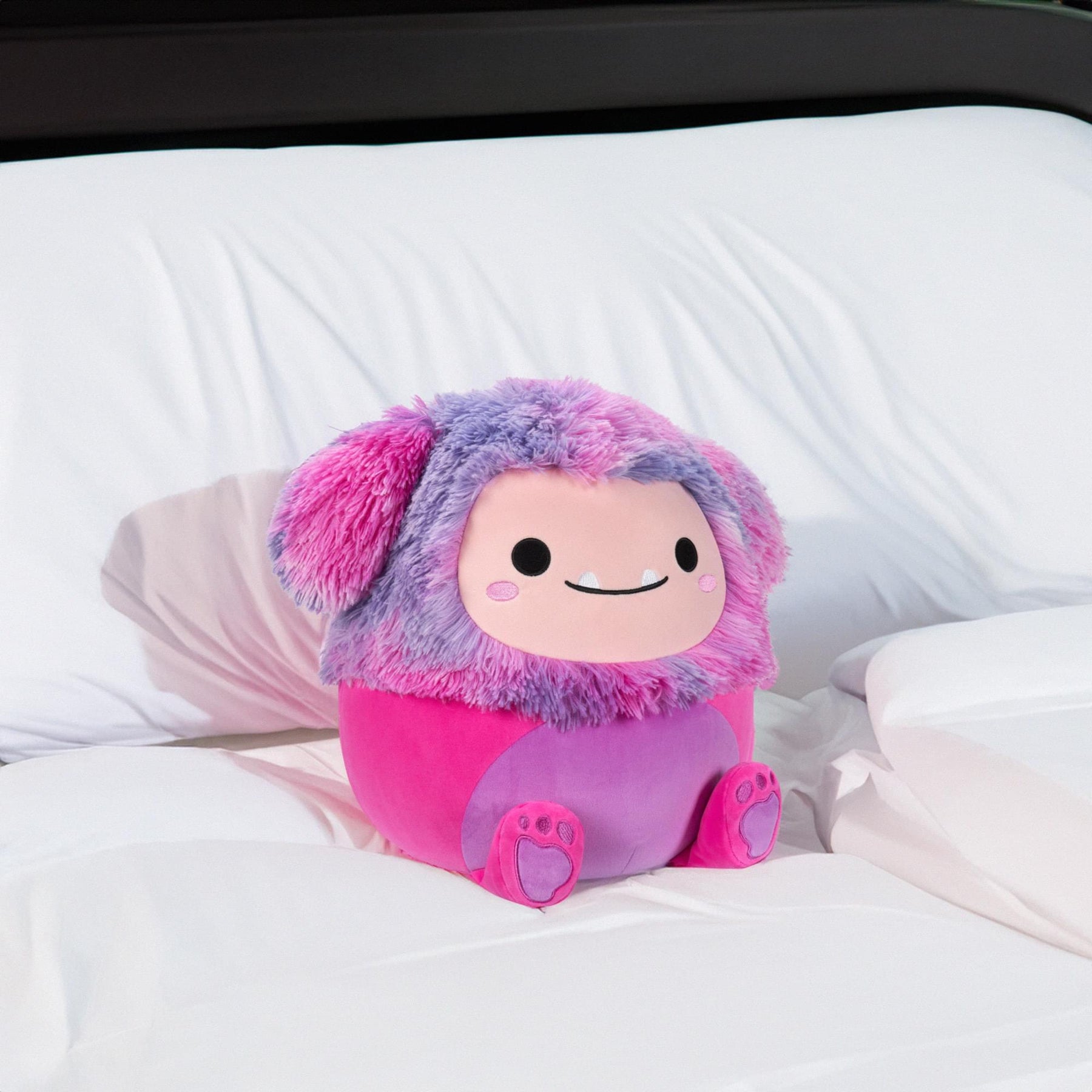 Squishmallow 12 Inch Plush | Woxie the Magenta Bigfoot