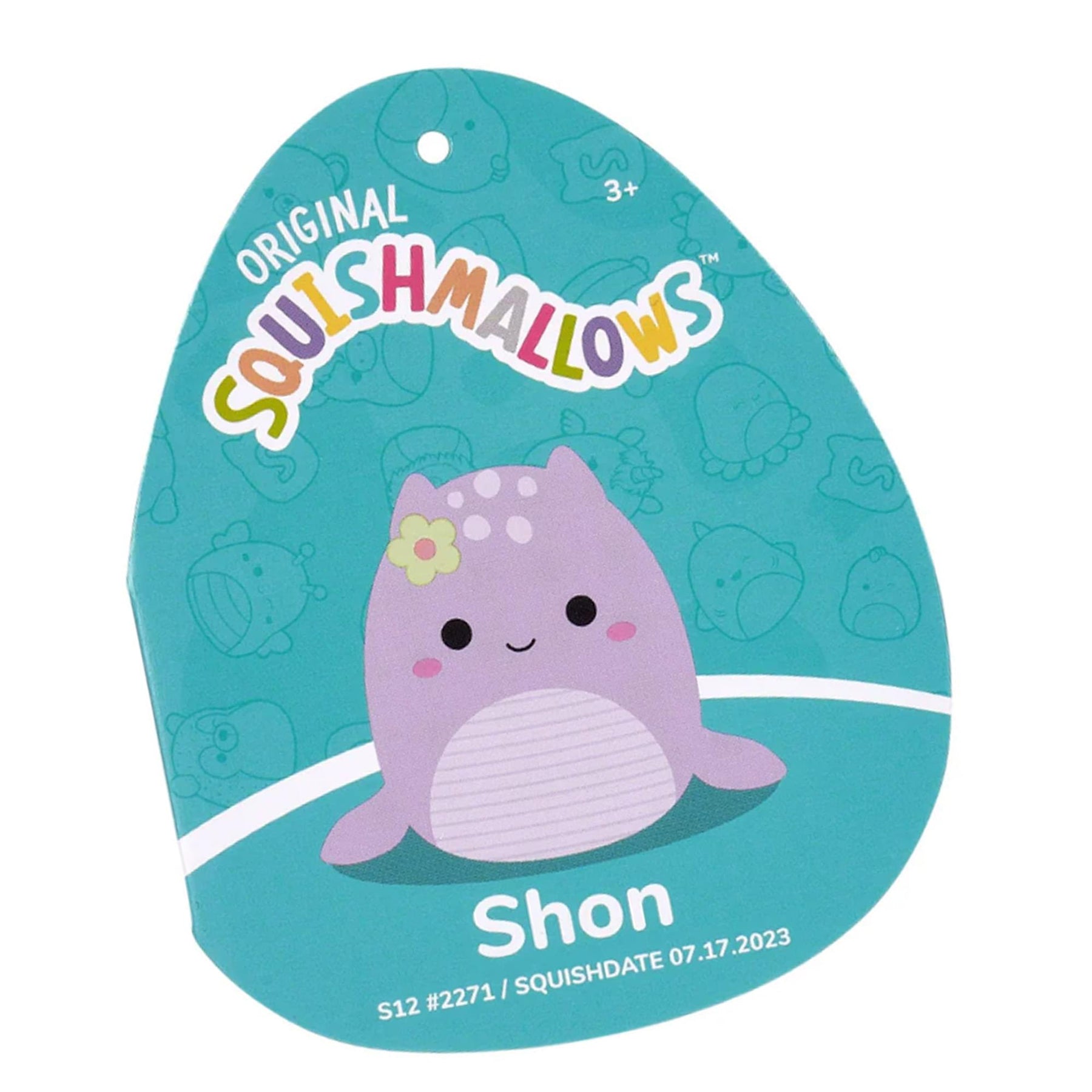 Squishmallow 12 Inch Plush | Shon the Lavender Loch Ness Monster