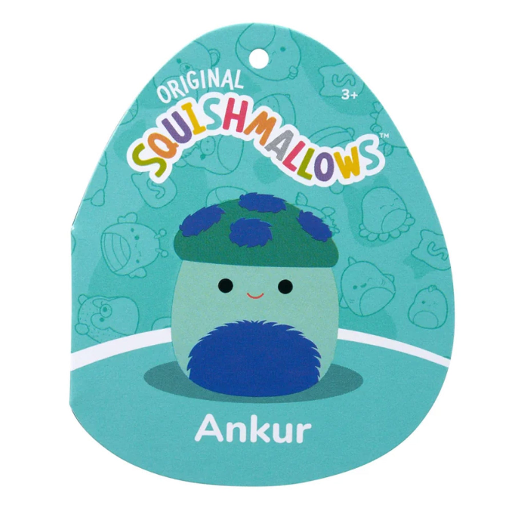 Squishmallow 12 Inch Plush | Ankur the Teal Mushroom