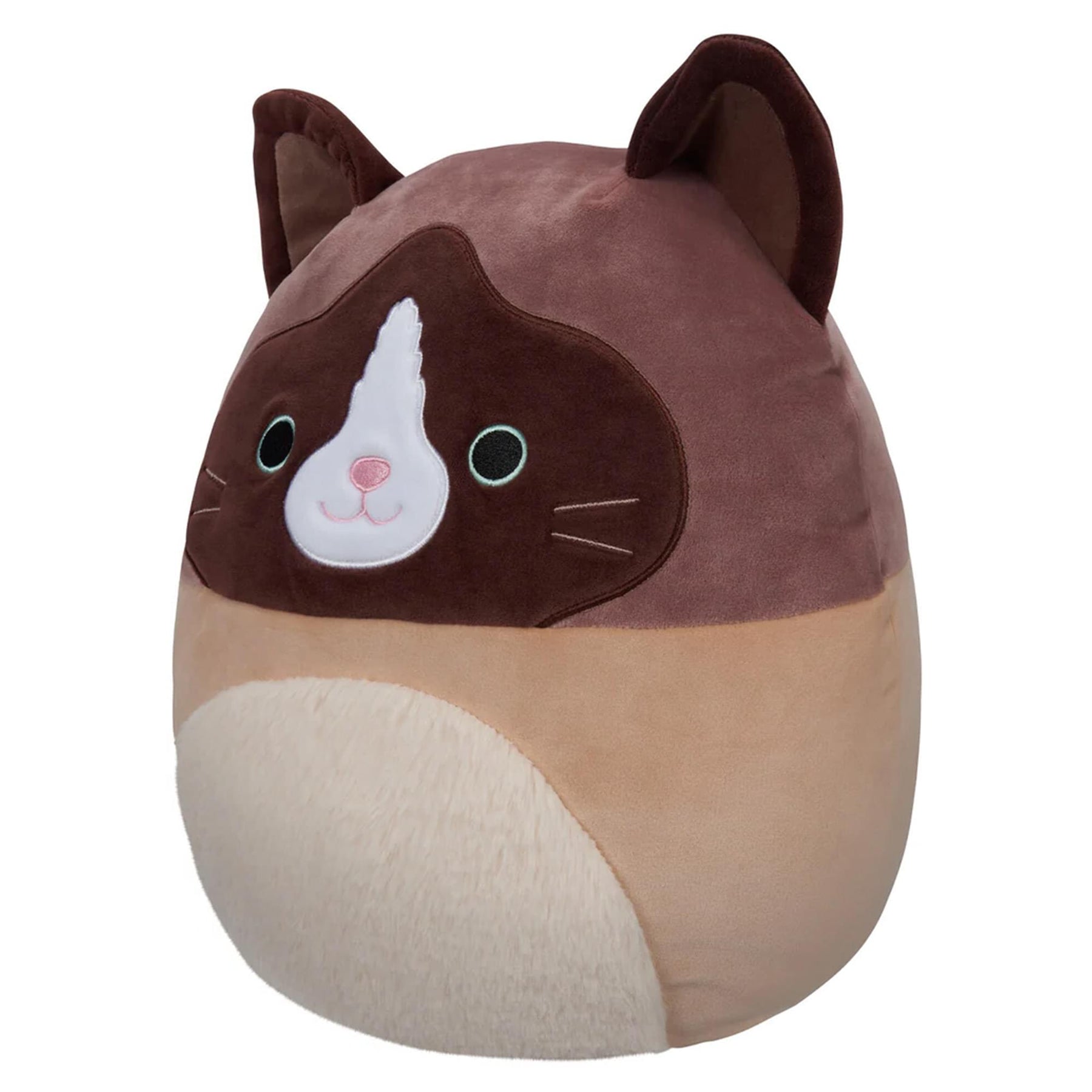 Squishmallow 12 Inch Plush | Woodward the Brown and Tan Snowshoe Cat