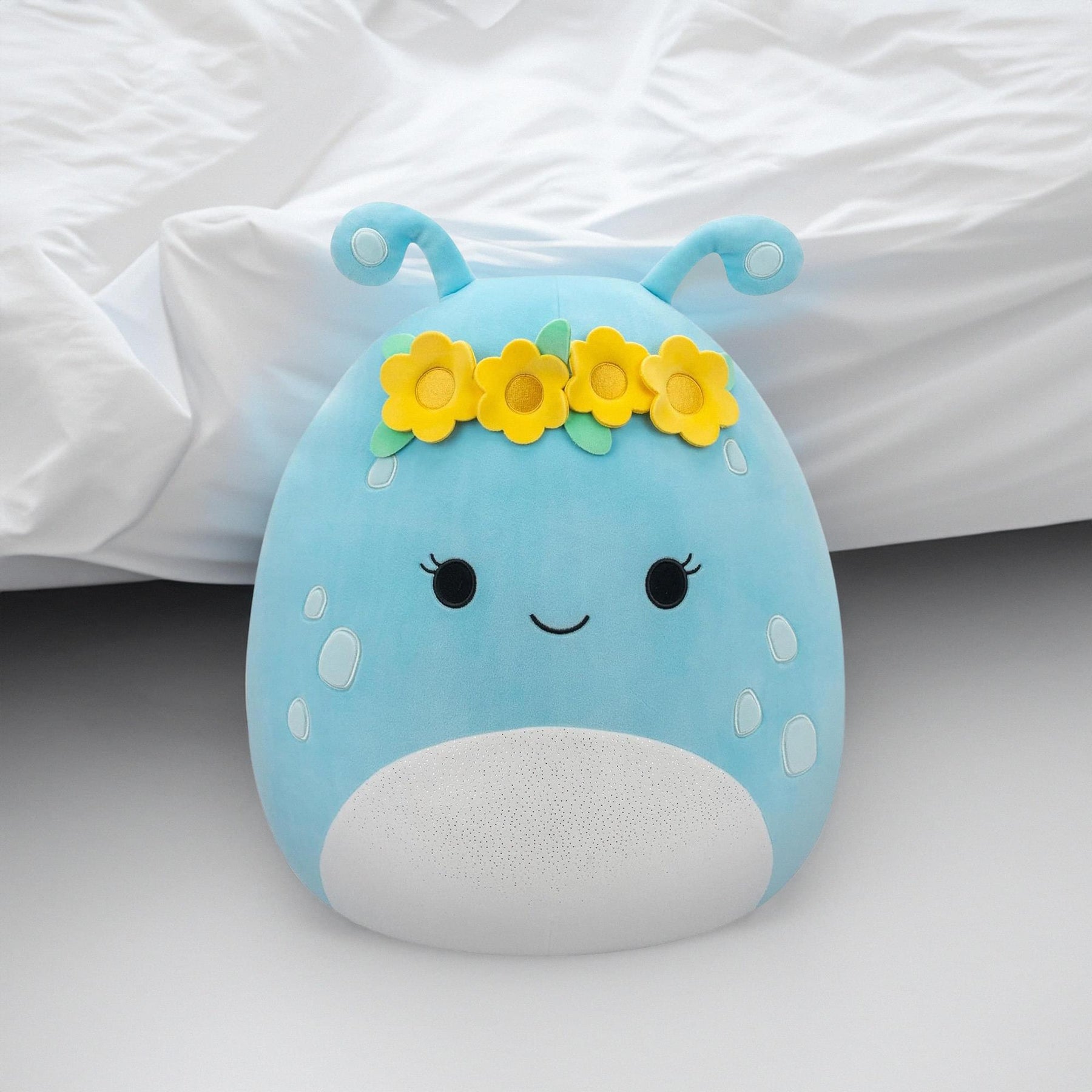 Squishmallow 12 Inch Plush | Natnat the Pastel Blue Alien