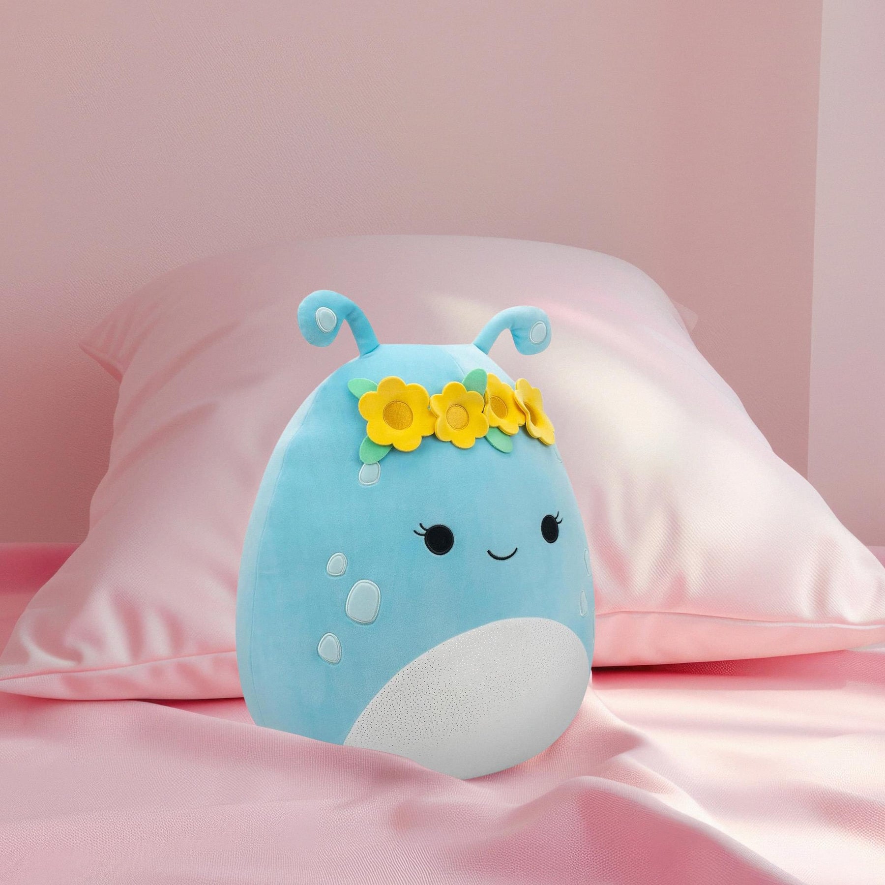 Squishmallow 12 Inch Plush | Natnat the Pastel Blue Alien