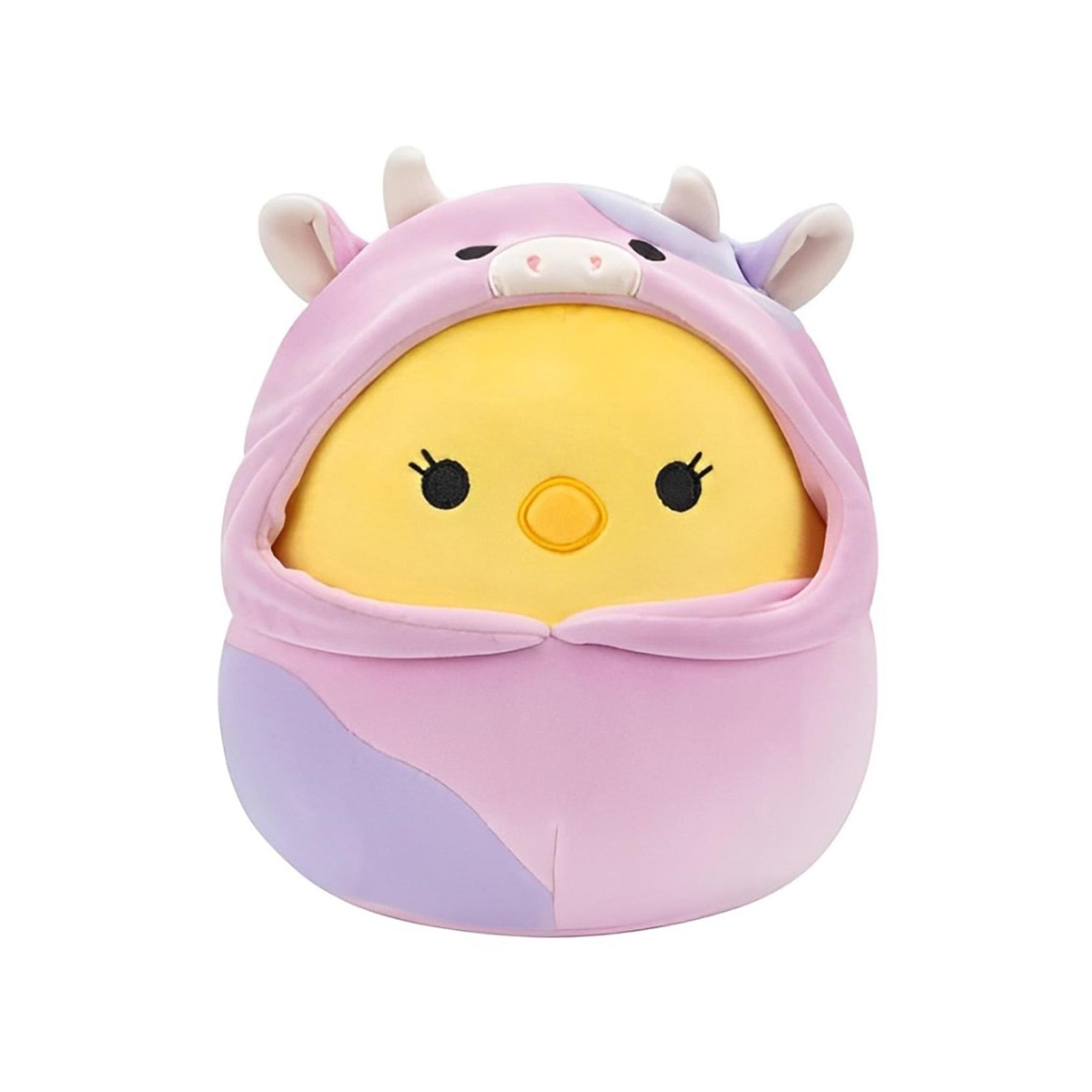 Squishmallows Easter Squad 5 Inch Plush | Aimee the Chick in Cow Hoodie