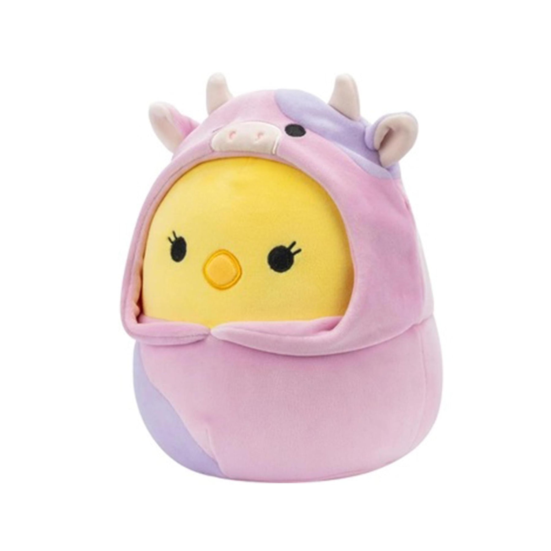 Squishmallows Easter Squad 5 Inch Plush | Aimee the Chick in Cow Hoodie