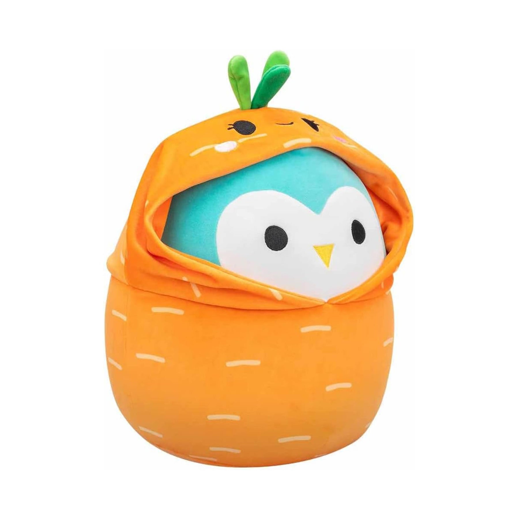 Squishmallows Easter Squad 12 Inch Plush | Winston the Owl in Carrot Hoodie