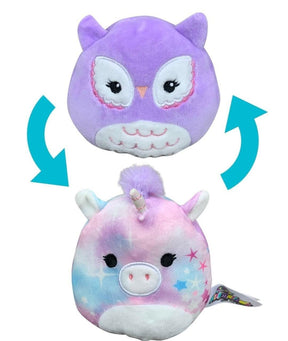 Squishmallow 12 Inch Flip-A-Mallow Plush | Prim Unicorn / Miranda Owl