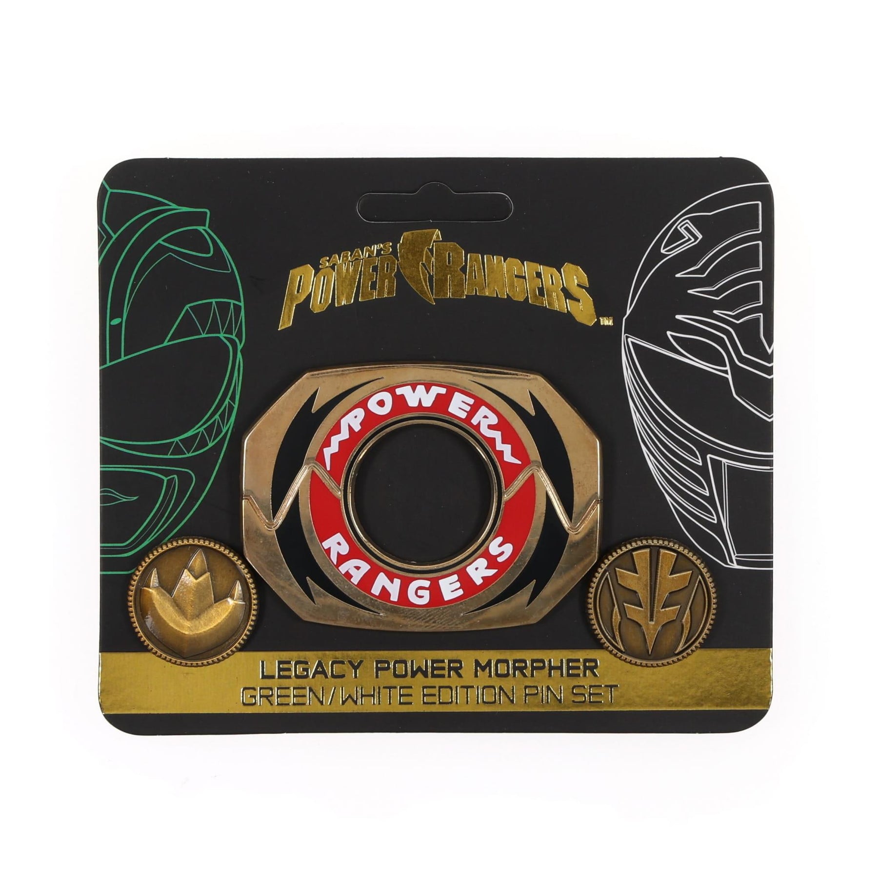 Power Rangers Legacy Morpher Pin Set | Green/White Edition | Free Ship