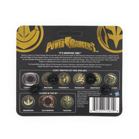 Power Rangers Legacy Morpher 3 Piece Pin Set | Green/White Edition