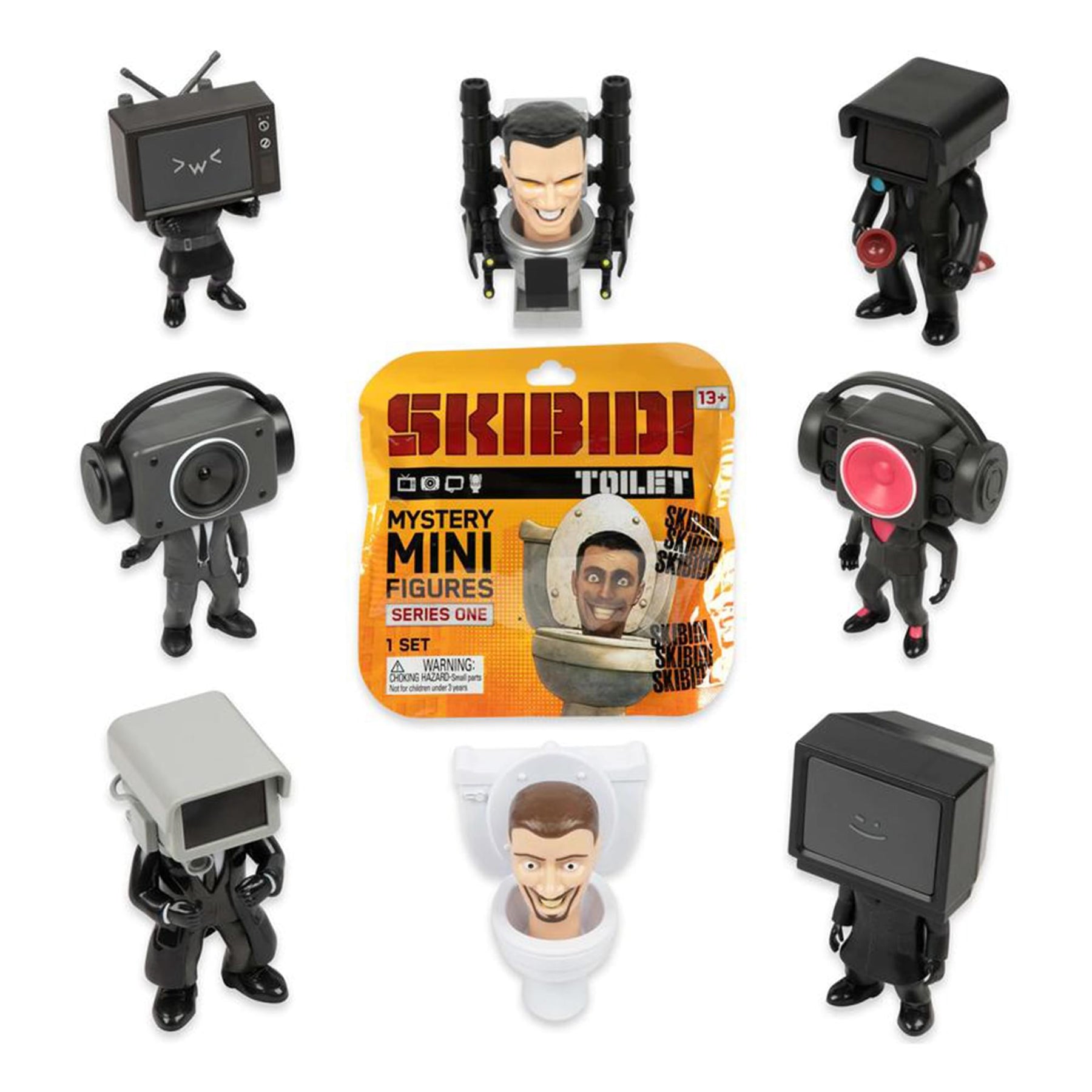 Skibidi Toilet 2.5 Inch Mystery Mini  Figure | Random 6 Count