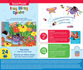 The Itsy, Bitsy Spider 24 Piece Sing-A-Long Song Sound Puzzle