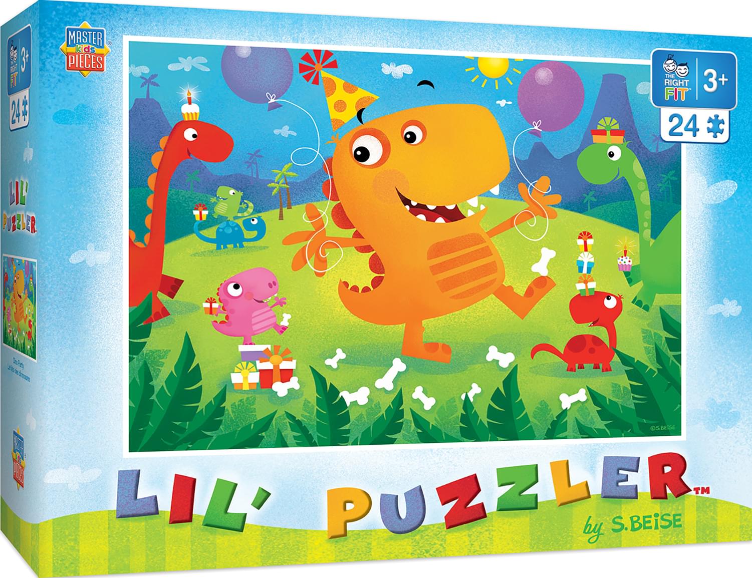 Lil Puzzlers Dino Party 24 Piece Jigsaw Puzzle