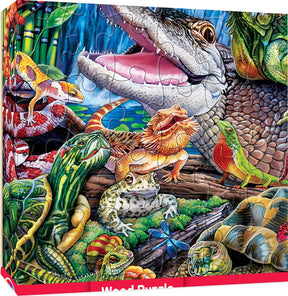 Reptiles 48 Piece Real Wood Jigsaw Puzzle