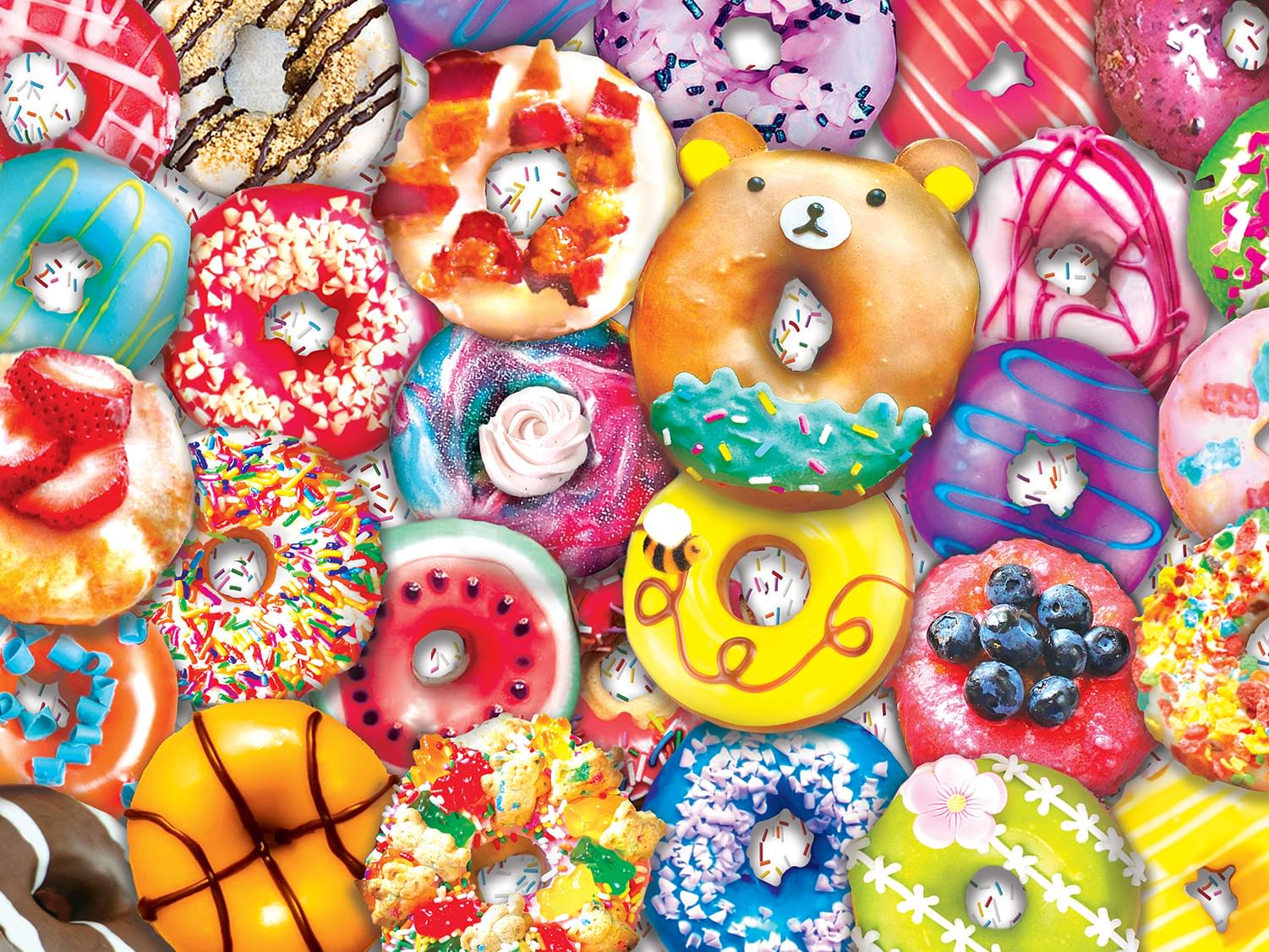 Donut Resist 300 Piece Large EZ Grip Jigsaw Puzzle