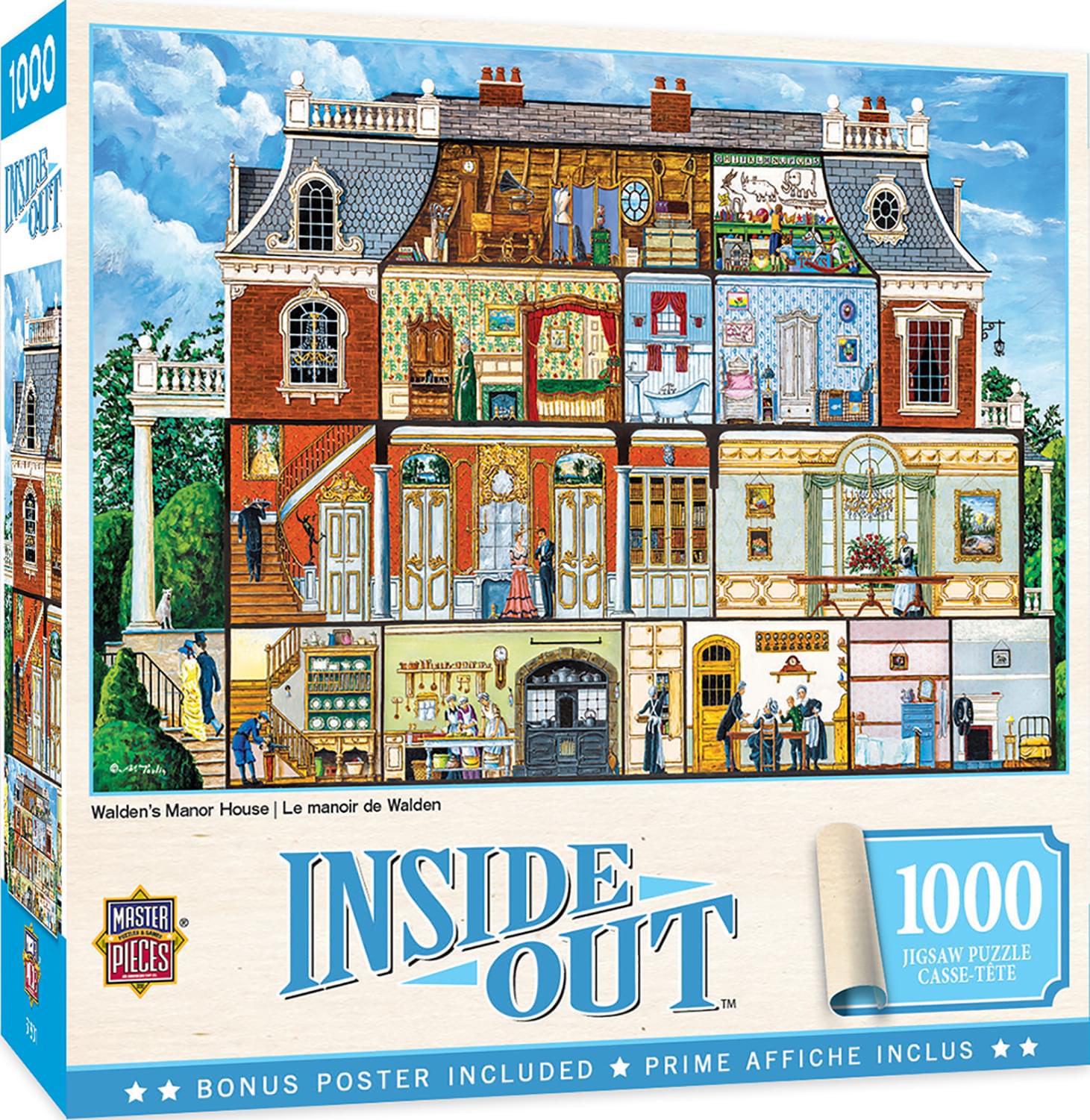 Inside Out Walden Manor House 1000 Piece Jigsaw Puzzle