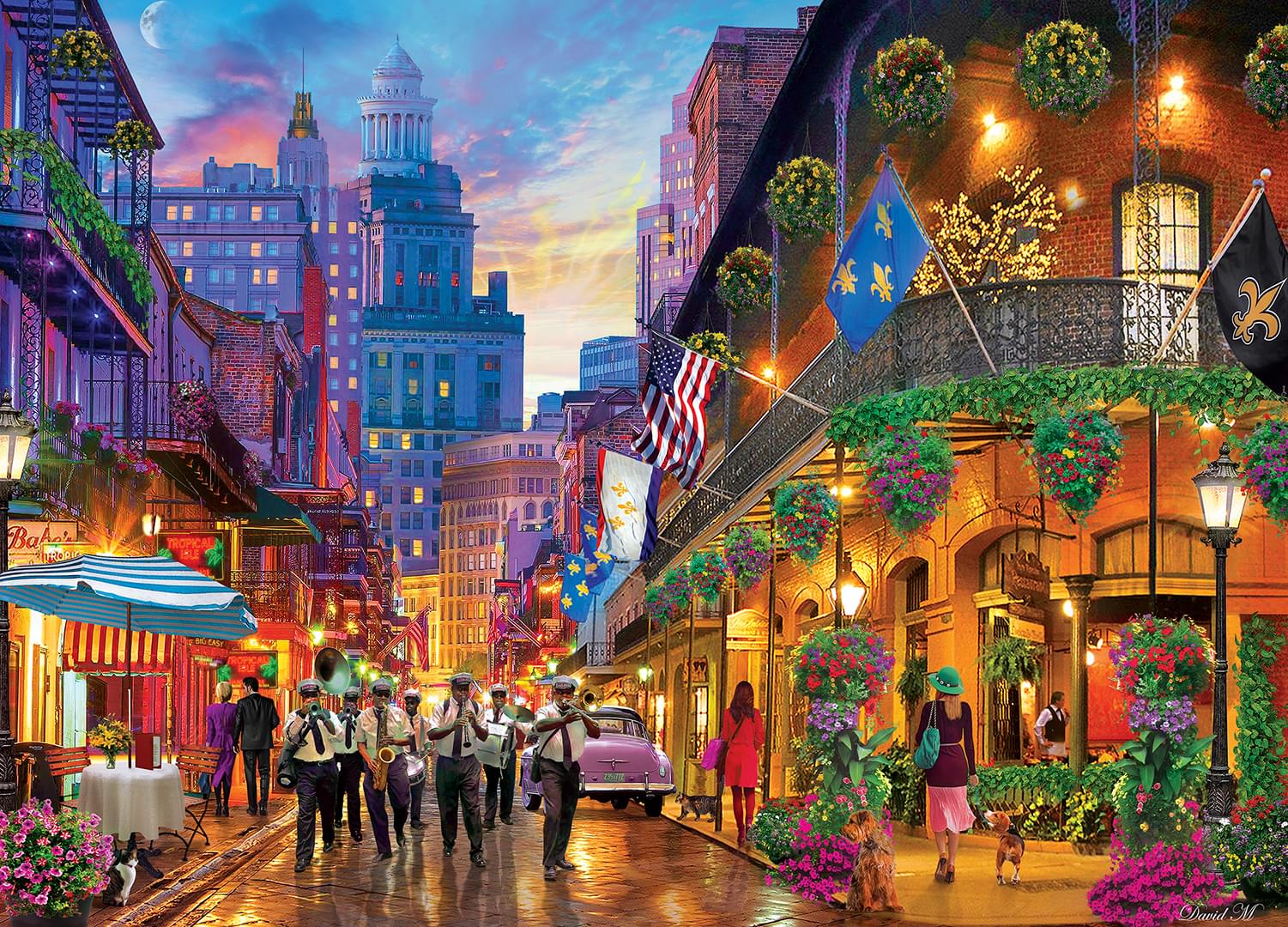 Colorscapes New Orleans Style 1000 Piece Linen Jigsaw Puzzle