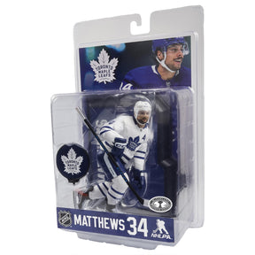 NHL McFarlane Sports Picks 7 Inch Chase Figure | Auston Matthews White Jersey