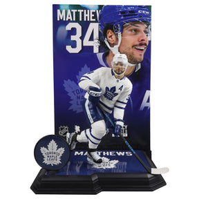 NHL McFarlane Sports Picks 7 Inch Chase Figure | Auston Matthews White Jersey