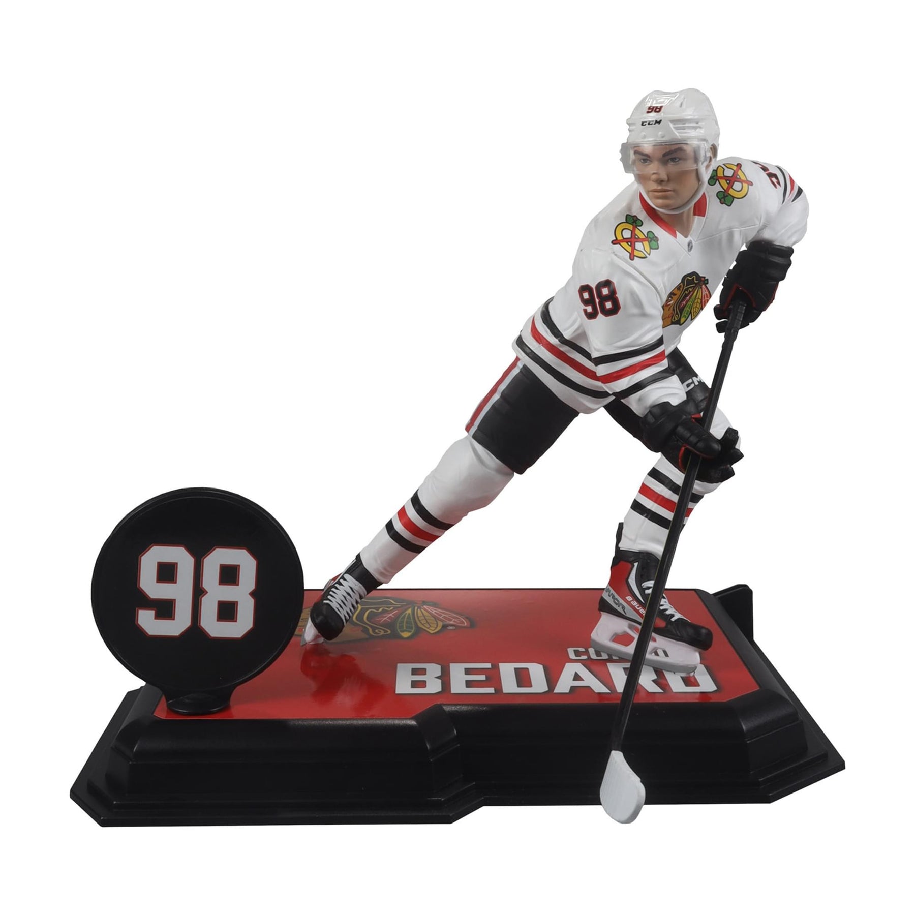 NHL McFarlane Legacy Series 7 Inch Chase Figure | Connor Bedard White Jersey