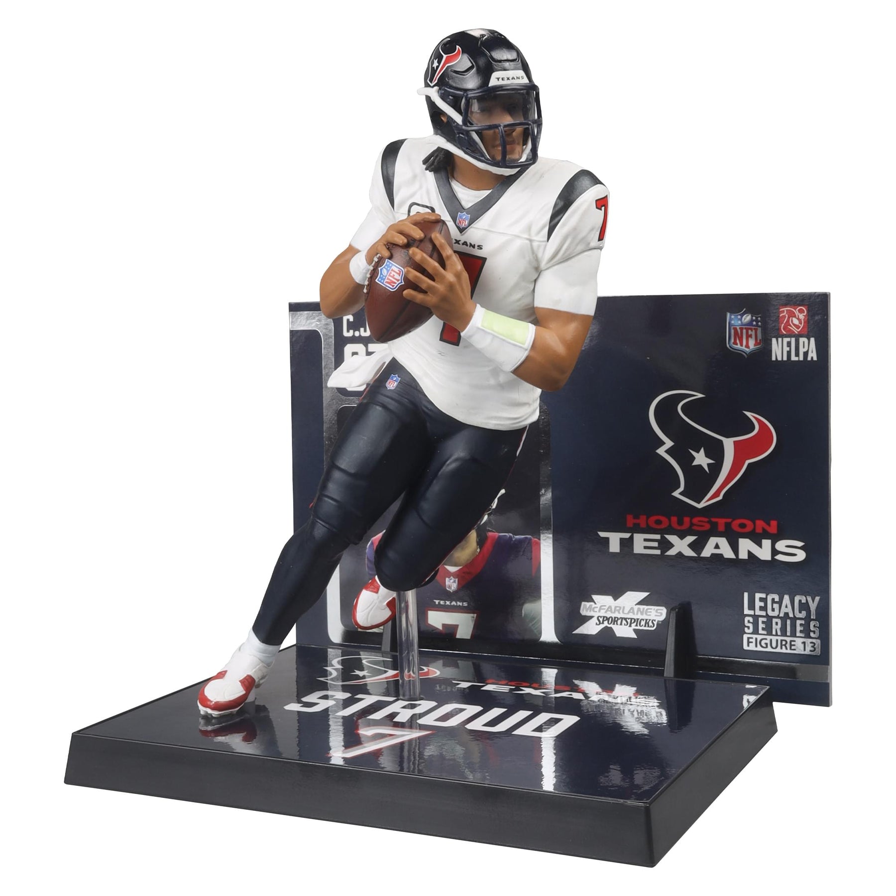 Houston Texans NFL CJ Stroud McFarlane Action Figure | White Jersey Chase