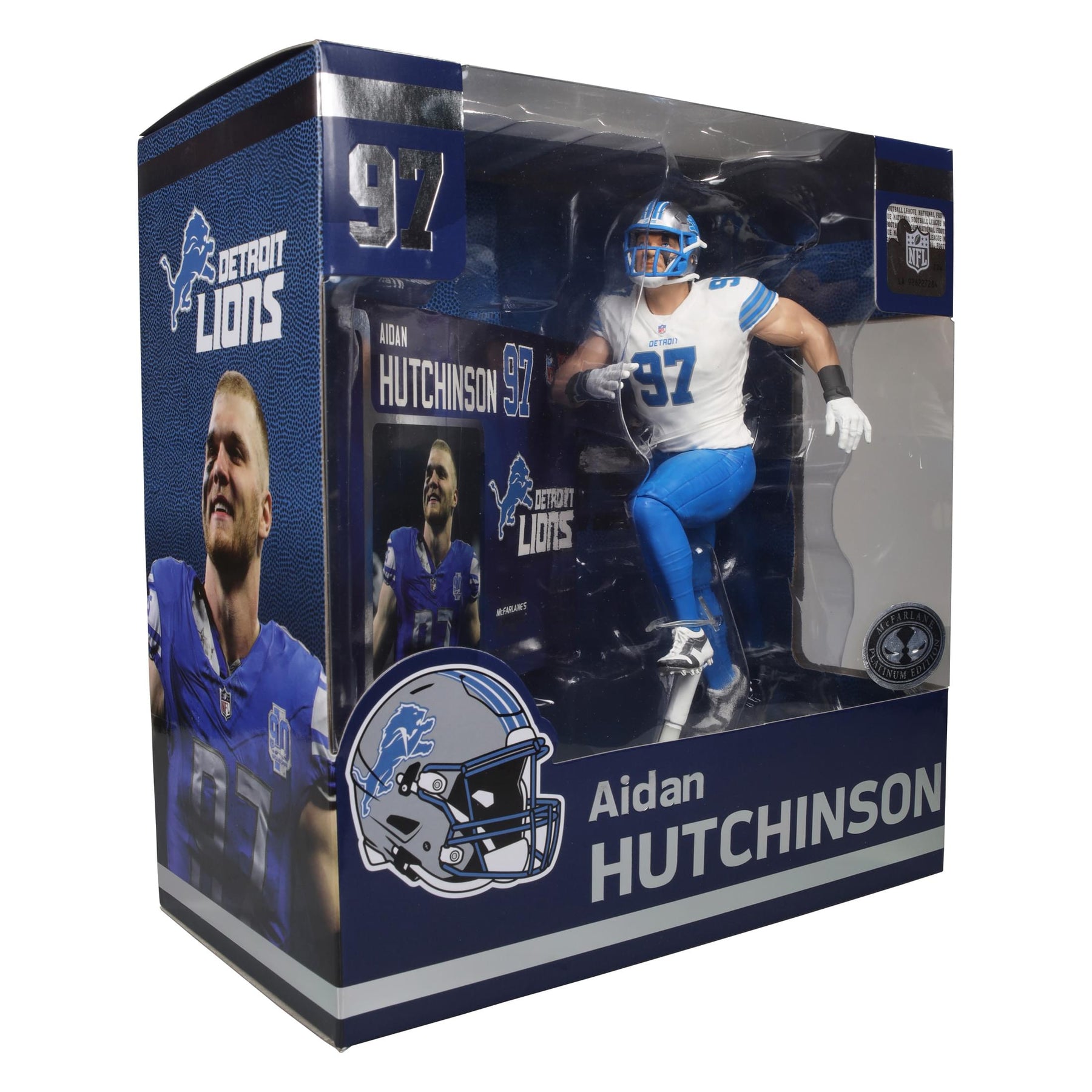 Detroit Lions NFL Aiden Hutchinson McFarlane Action Figure | White Jersey Chase