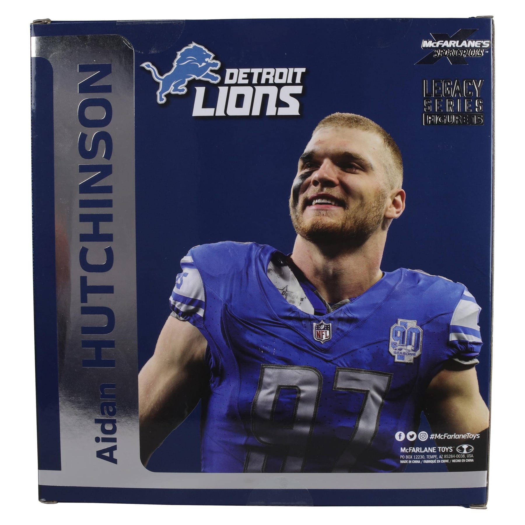 Detroit Lions NFL Aiden Hutchinson McFarlane Action Figure | White Jersey Chase