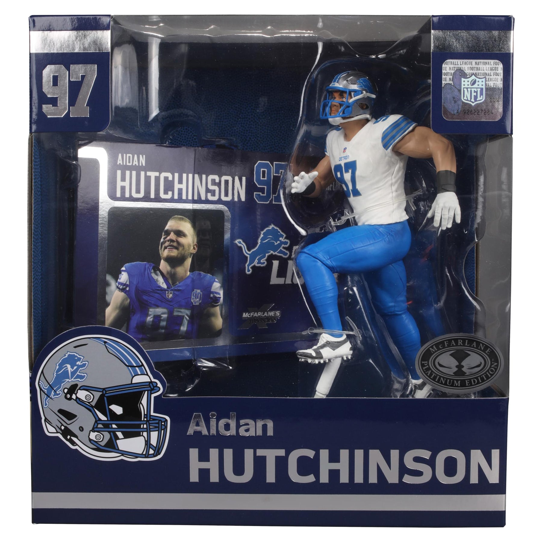 Detroit Lions NFL Aiden Hutchinson McFarlane Action Figure | White Jersey Chase