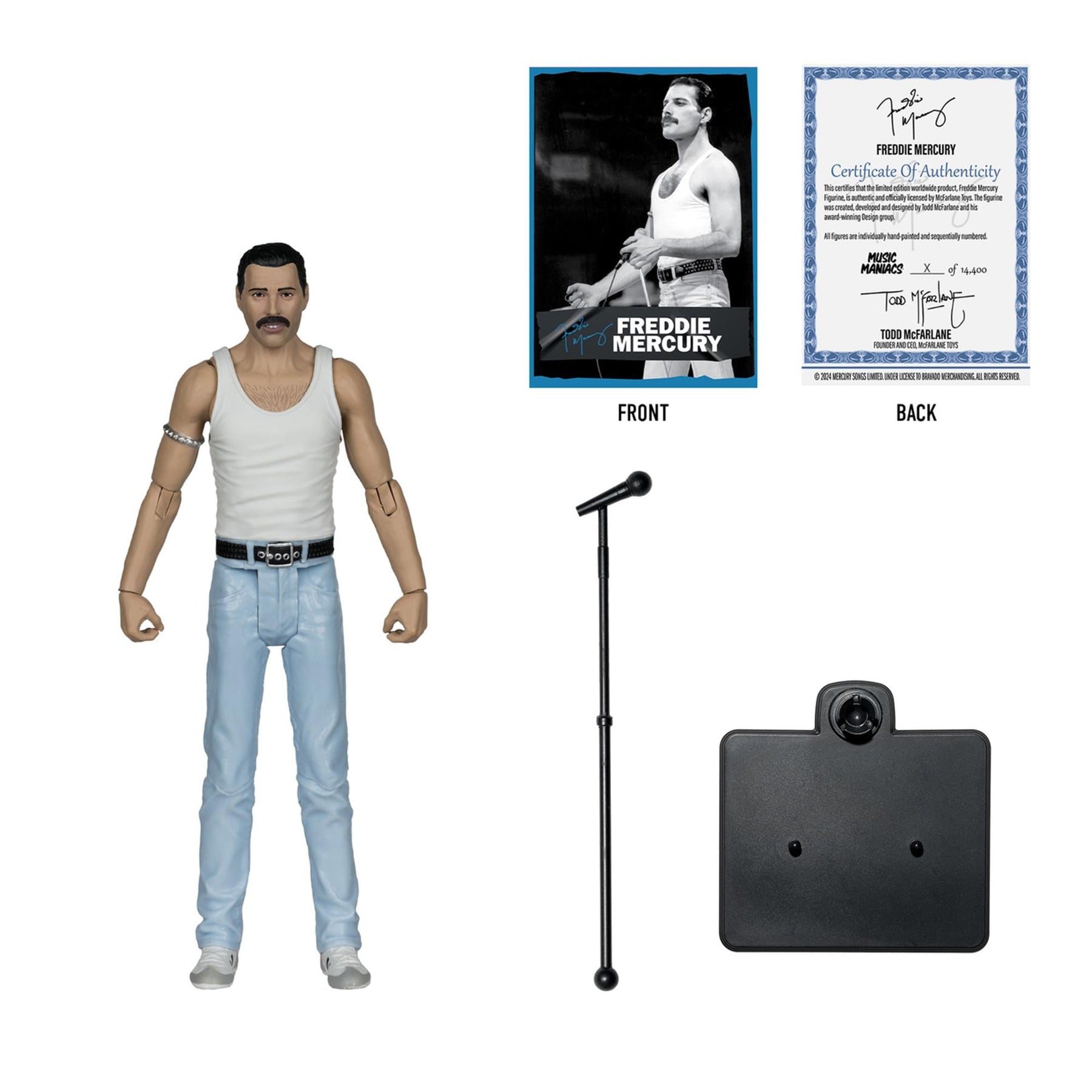 Queen Music Maniacs 6 Inch Posed Figure | Freddie Mercury