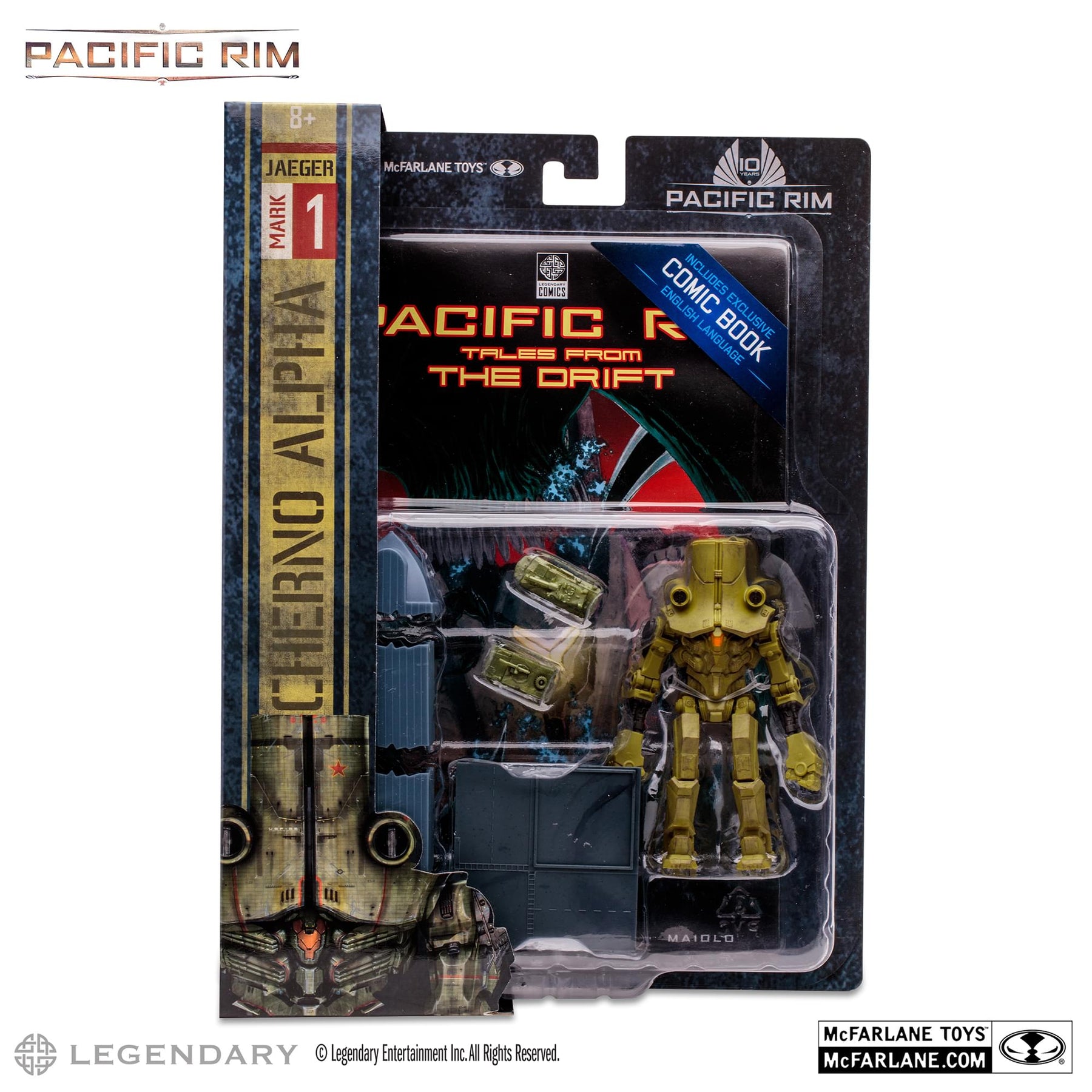 Pacific Rim 4 Inch Figure with Comic | Cherno Alpha