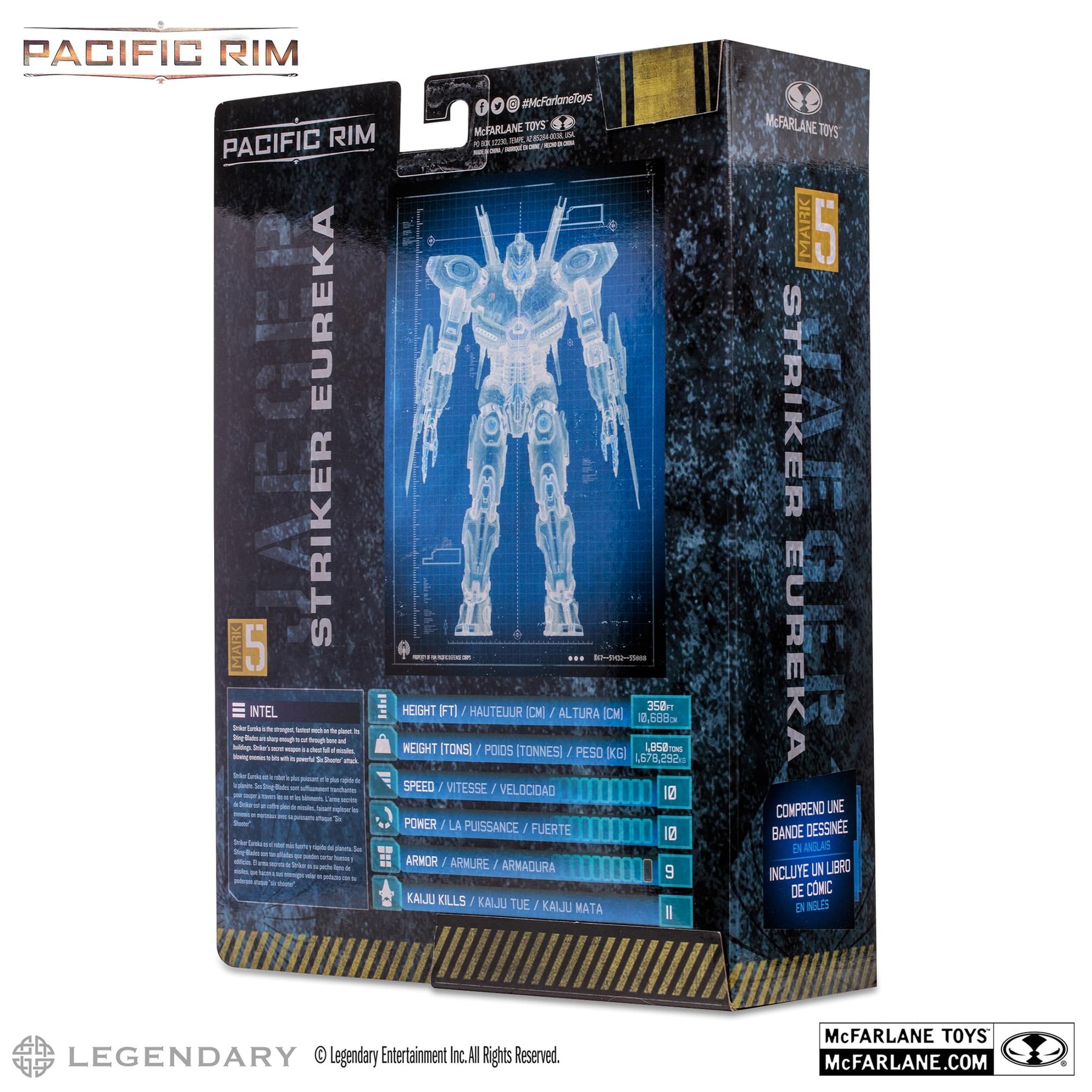 Pacific Rim 4 Inch Figure with Comic | Striker Eureka