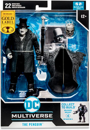 DC Multiverse 7 Inch Action Figure | Arkham City Penguin (BW Gold Label)