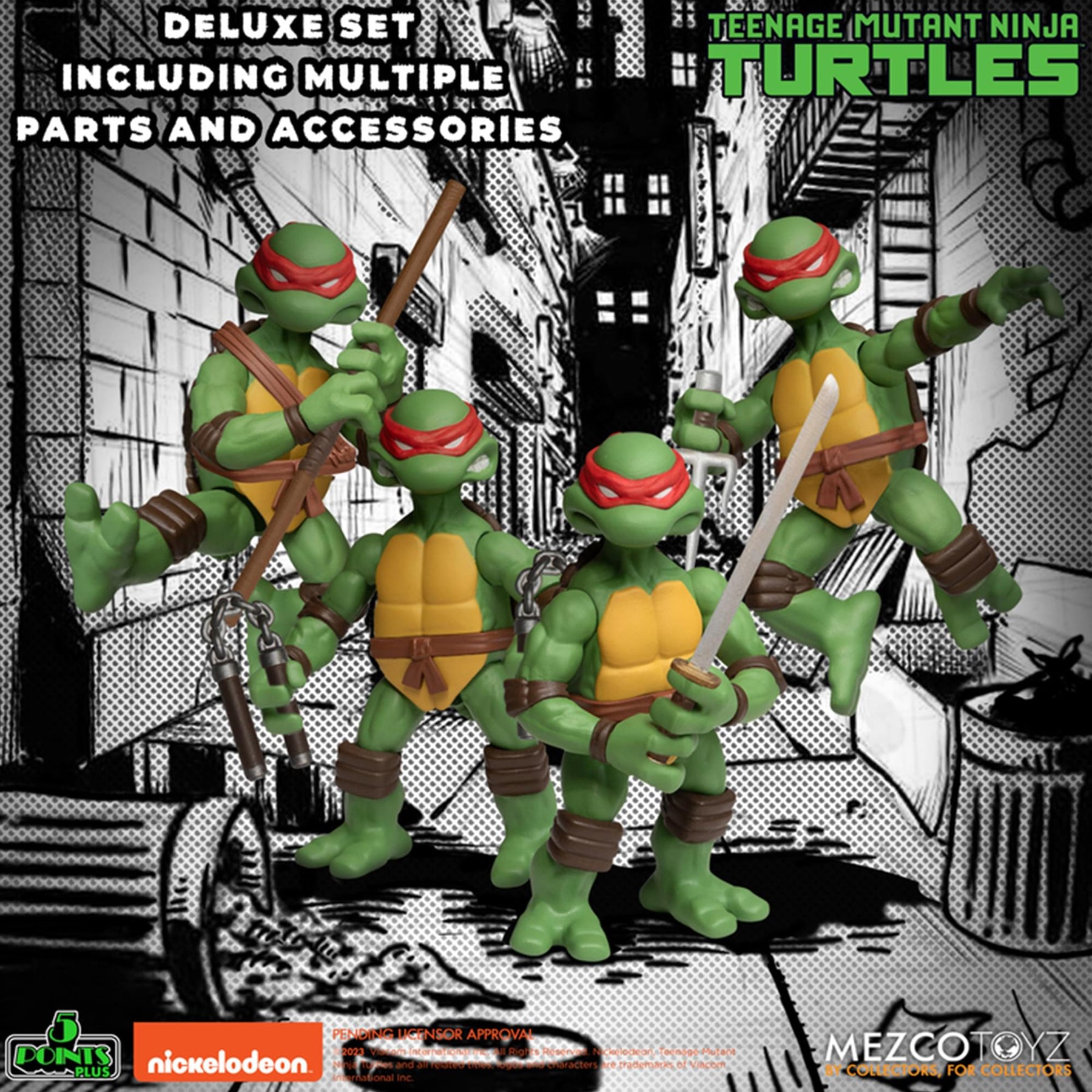 Teenage Mutant Ninja Turtles Deluxe 5 Points Set