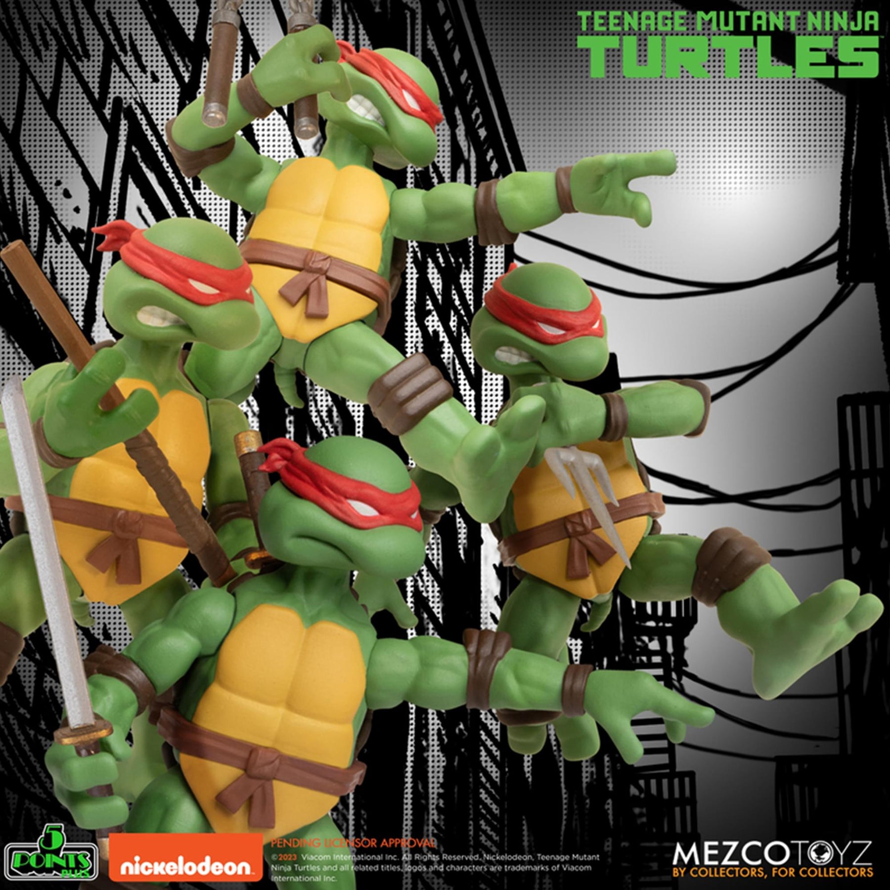 Teenage Mutant Ninja Turtles Deluxe 5 Points Set