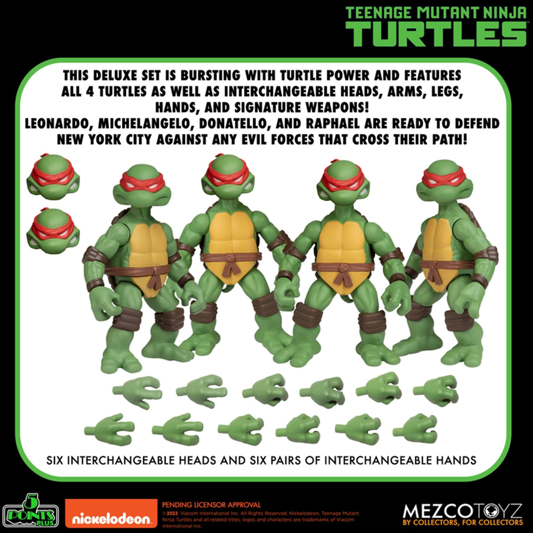 Teenage Mutant Ninja Turtles Deluxe 5 Points Set