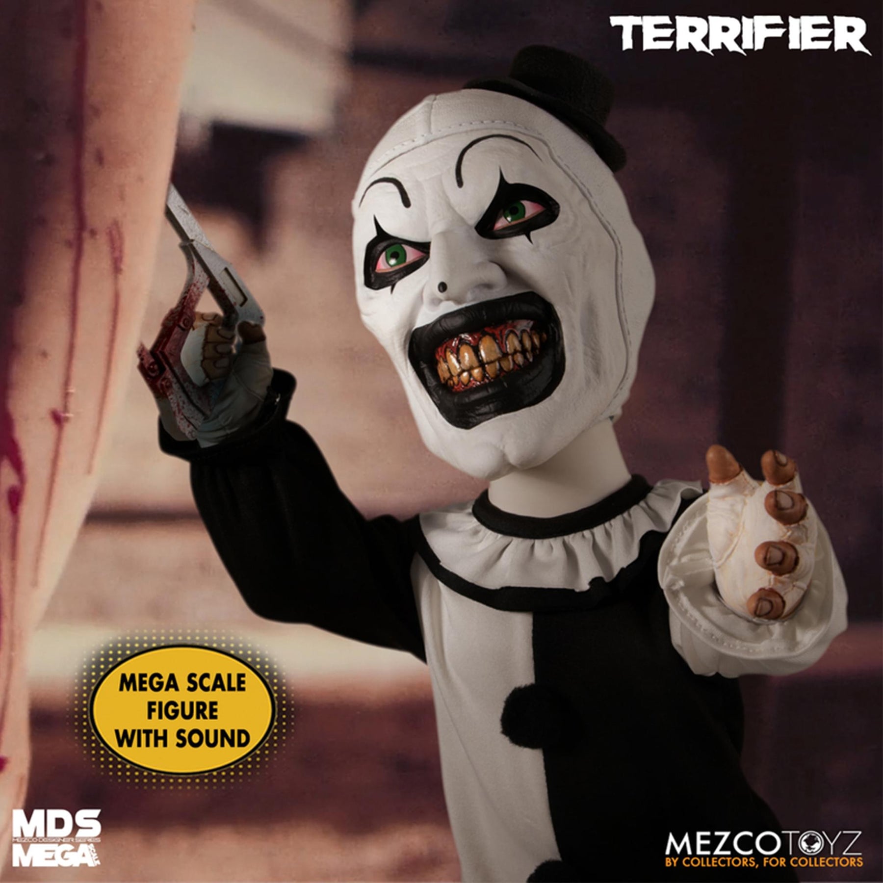 Terrifier Art the Clown 15 Inch MDS Mega Scale Figure with Sound